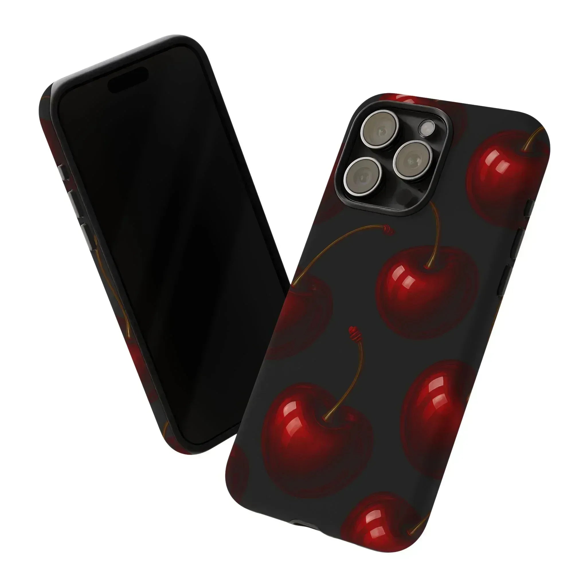 Cherry Phone Case for iPhone X-16 and Galaxy S20-S25 - KARARMDESIGN