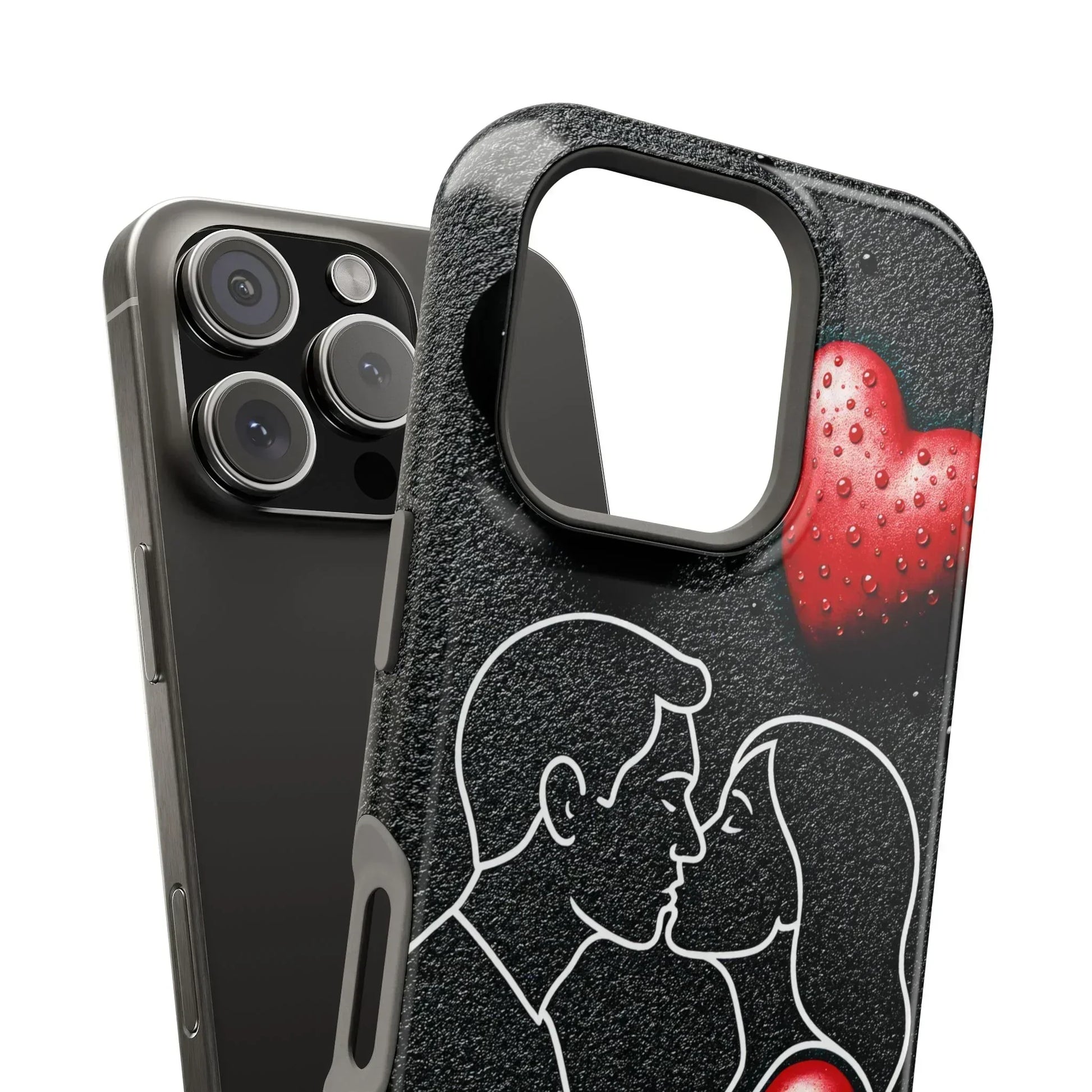Midnight Kiss Phone Case for iPhone 13-16 Models - KarArmDesign