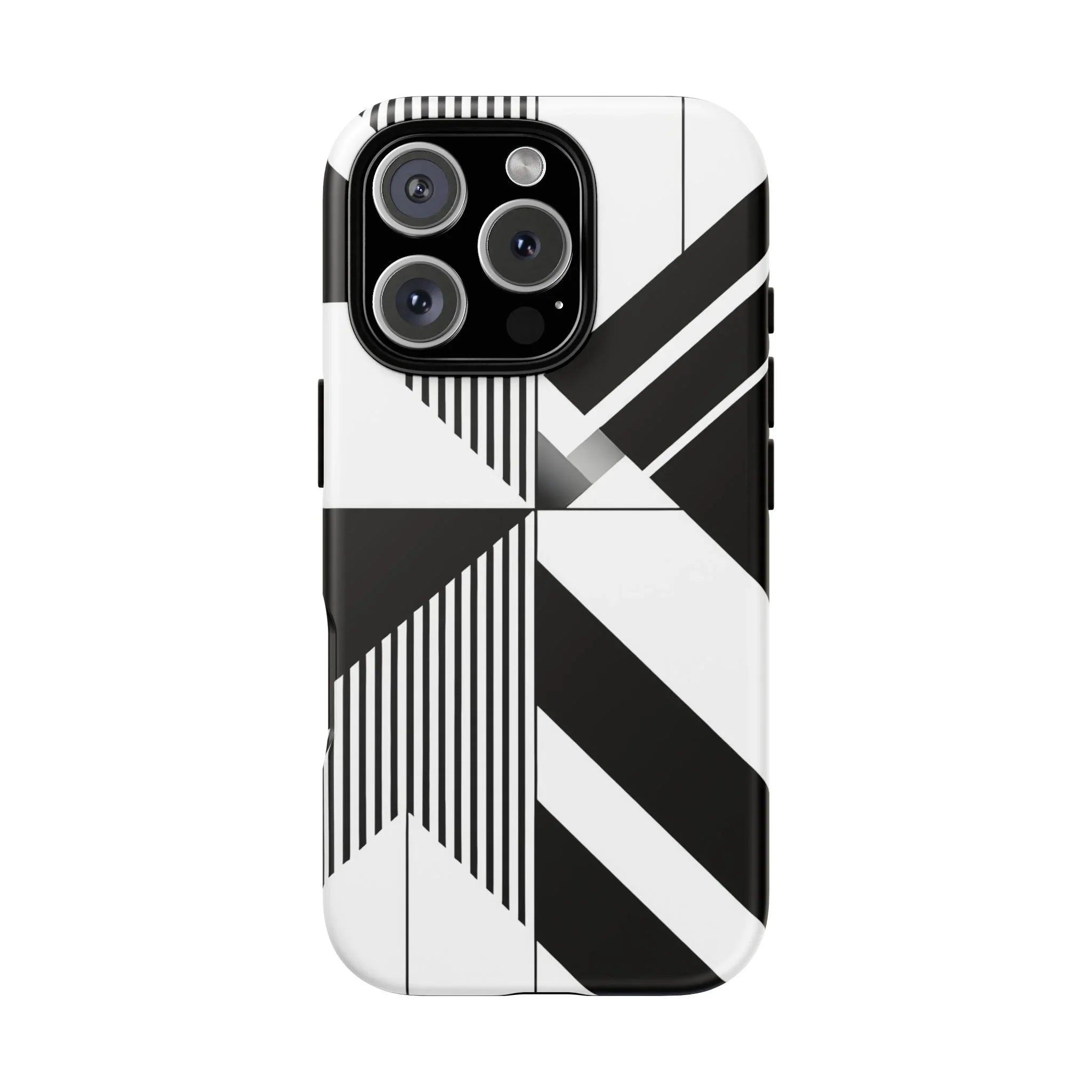 Monochrome Tough Phone Case for iPhone 11-16 and Galaxy S20–S25 - KARARMDESIGN