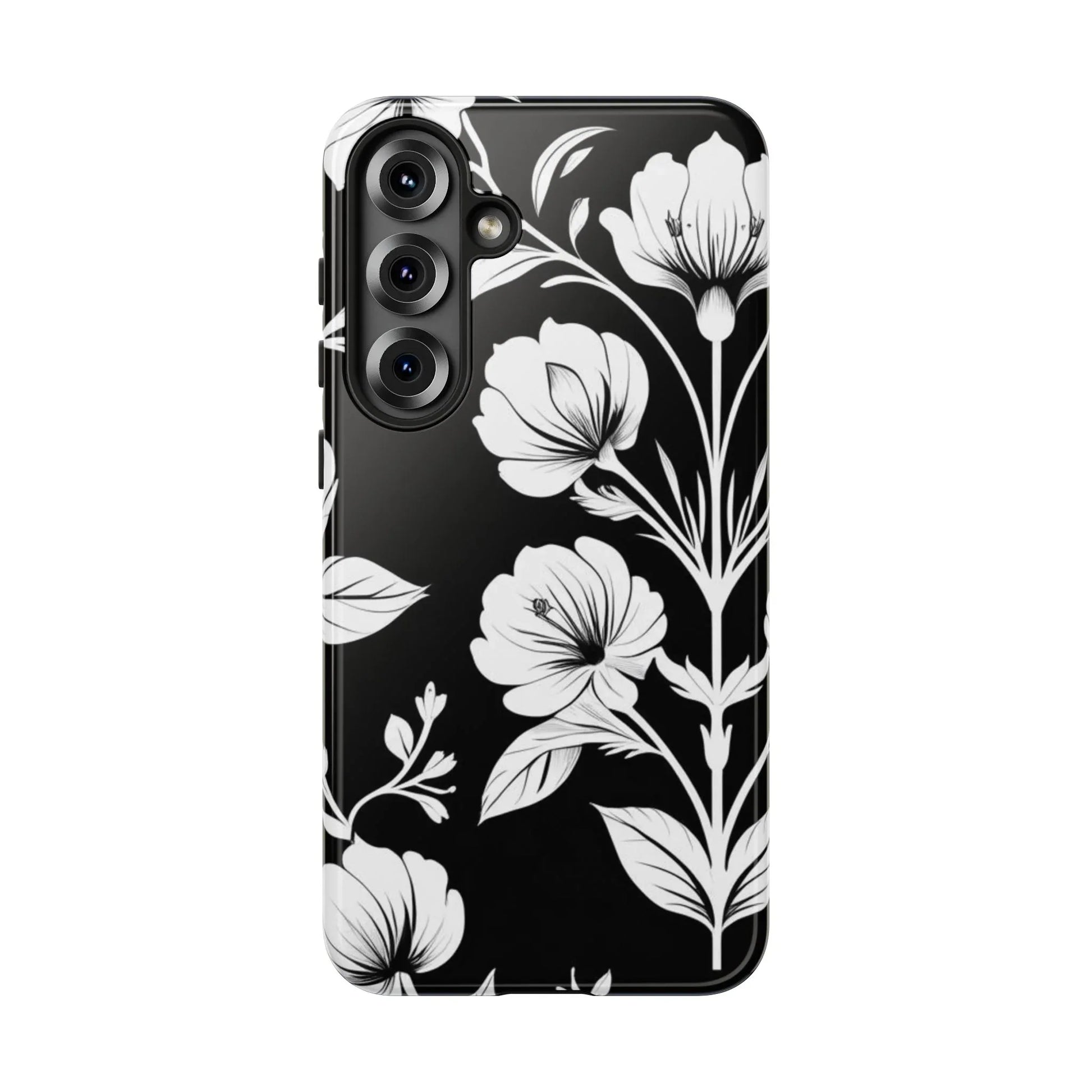 Elegant Floral Phone Case for Galaxy S20-S25 - KARARMDESIGN