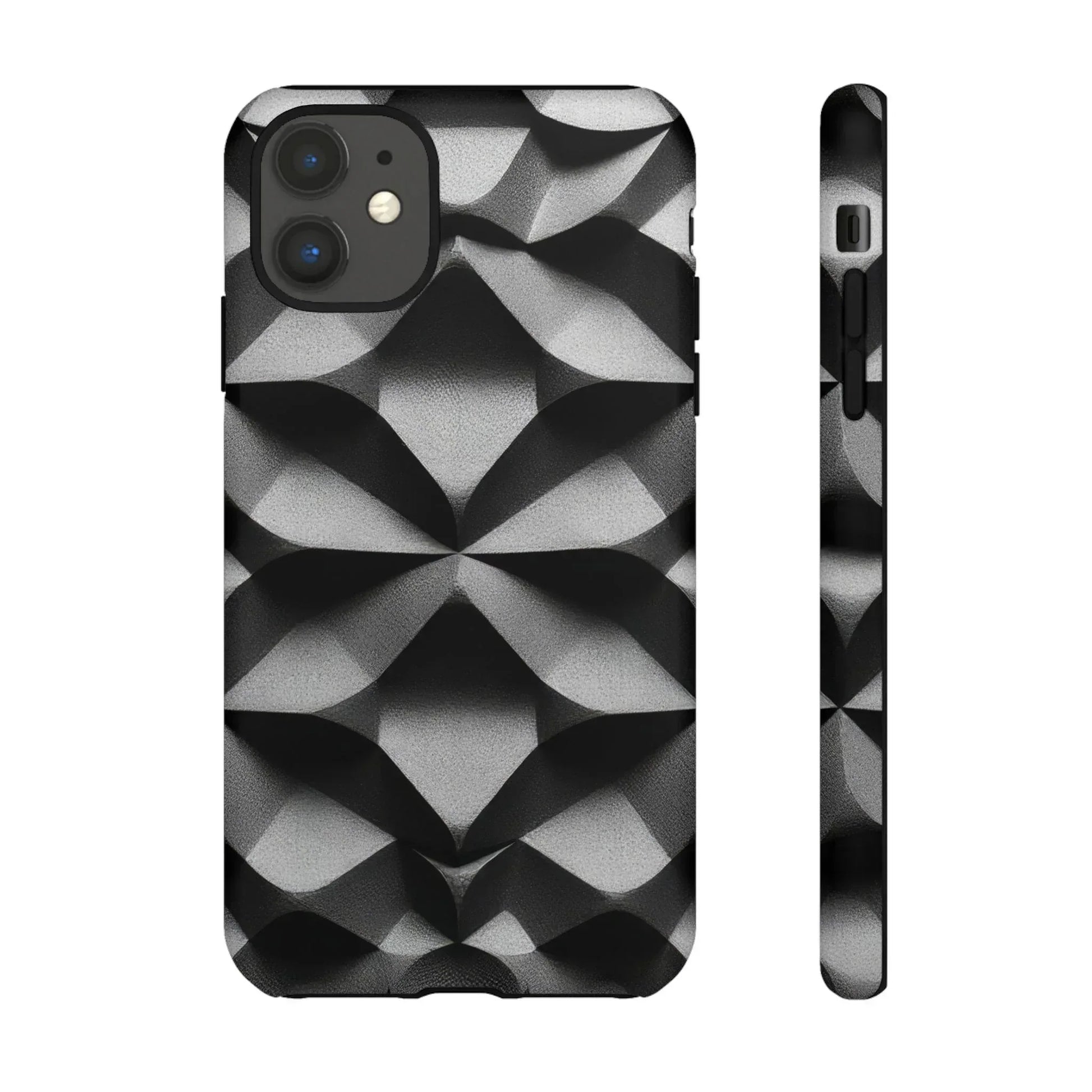 3D Geometric Phone Case for iPhone 8–17 - KARARMDESIGN