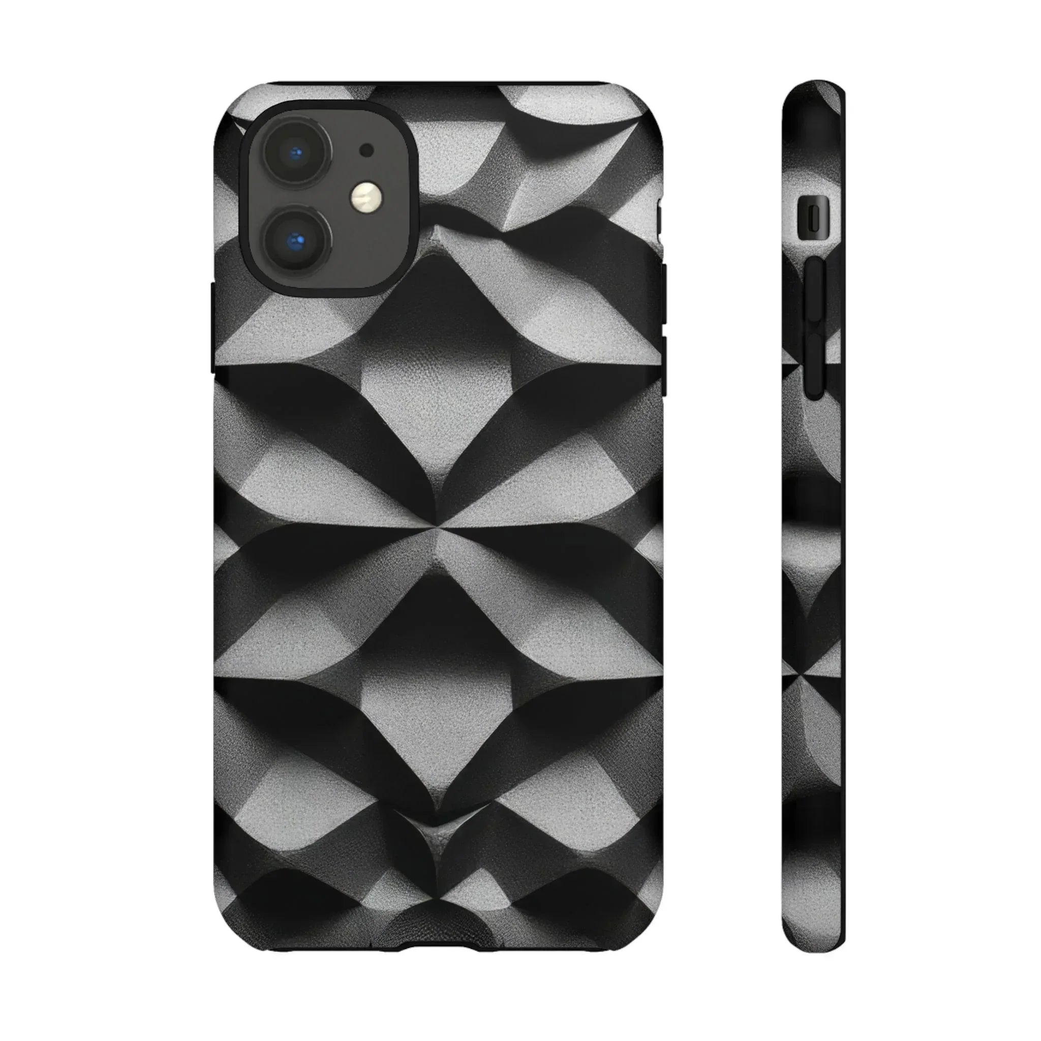 3D Geometric Phone Case for iPhone 8–17 - KARARMDESIGN