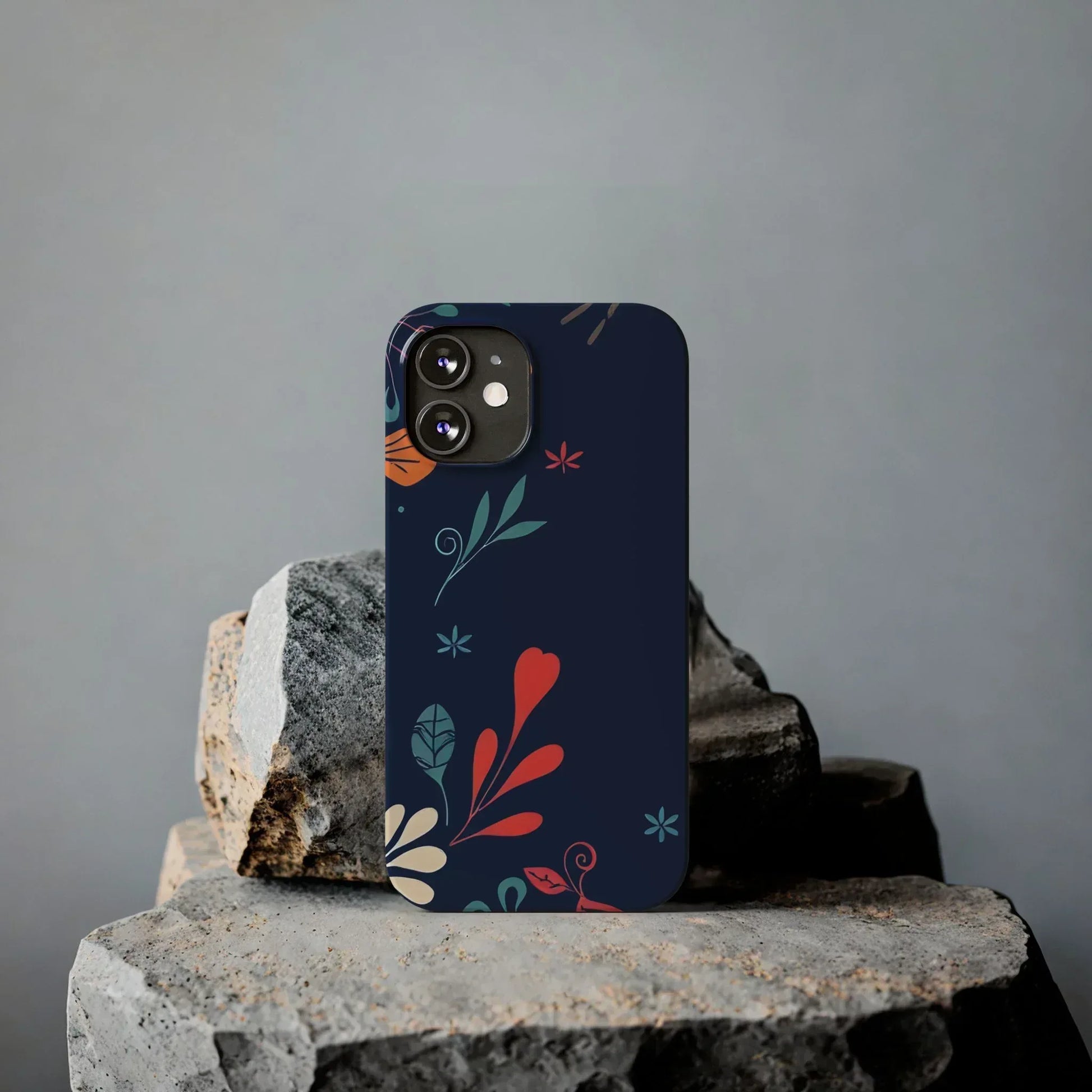 Nightshade Blossoms Phone Case for iPhone 11-17 - KARARMDESIGN