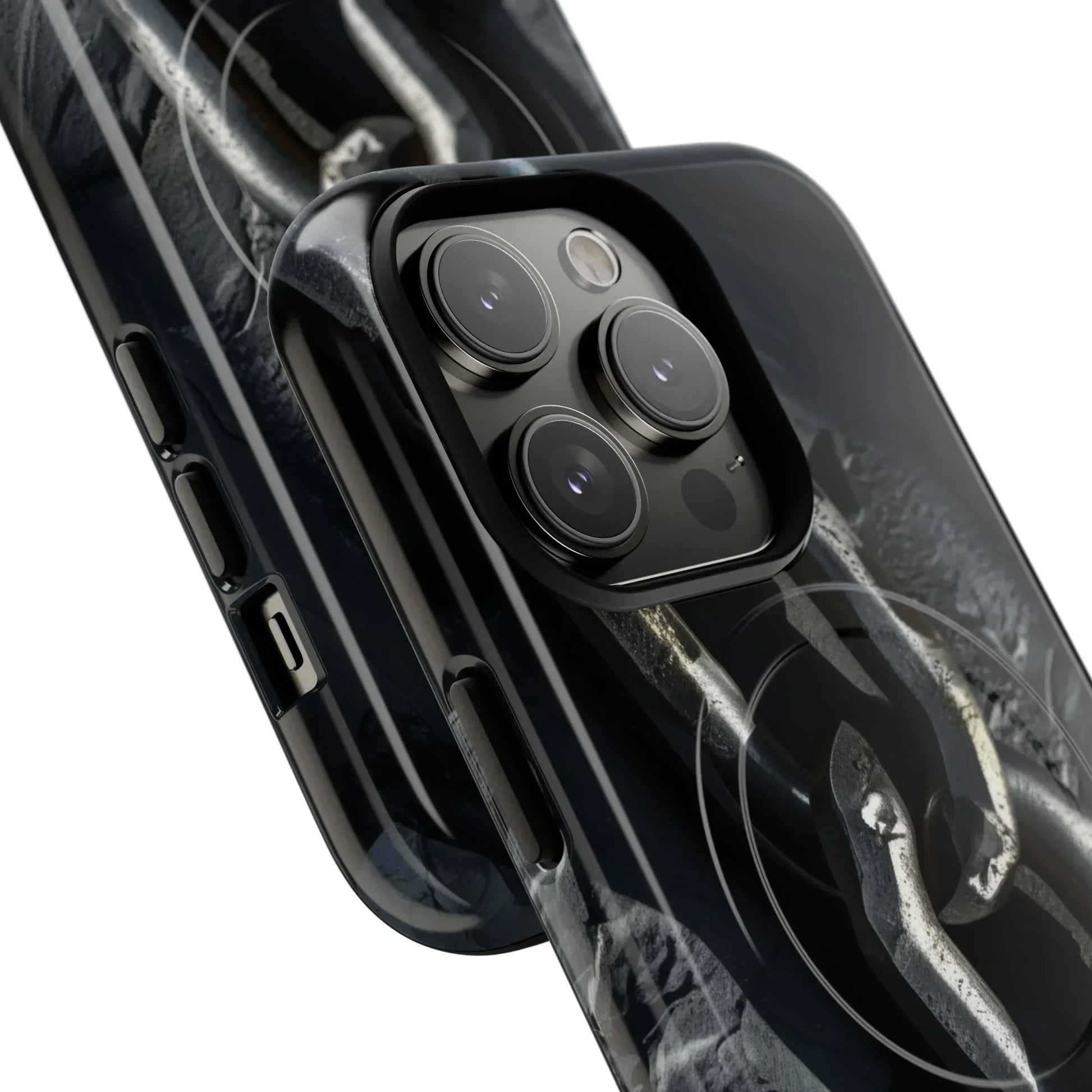 “Iron Chain” Tough Magnetic Phone Case for iPhone 14-16 Models - KarArmDesign