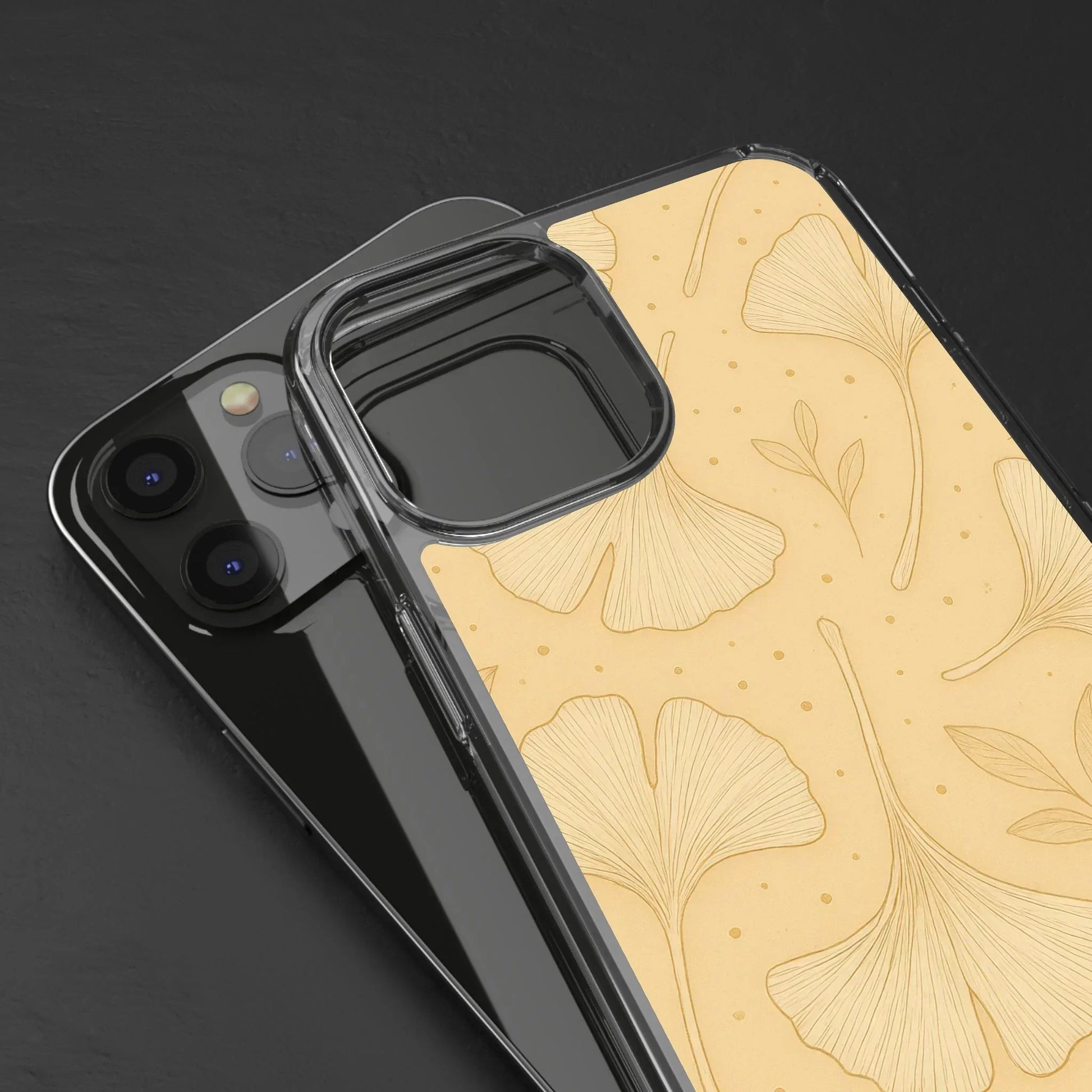 Ginkgo floral phone case for iPhone 12-16 and Samsung Galaxy S21 Models - KarArmDesign