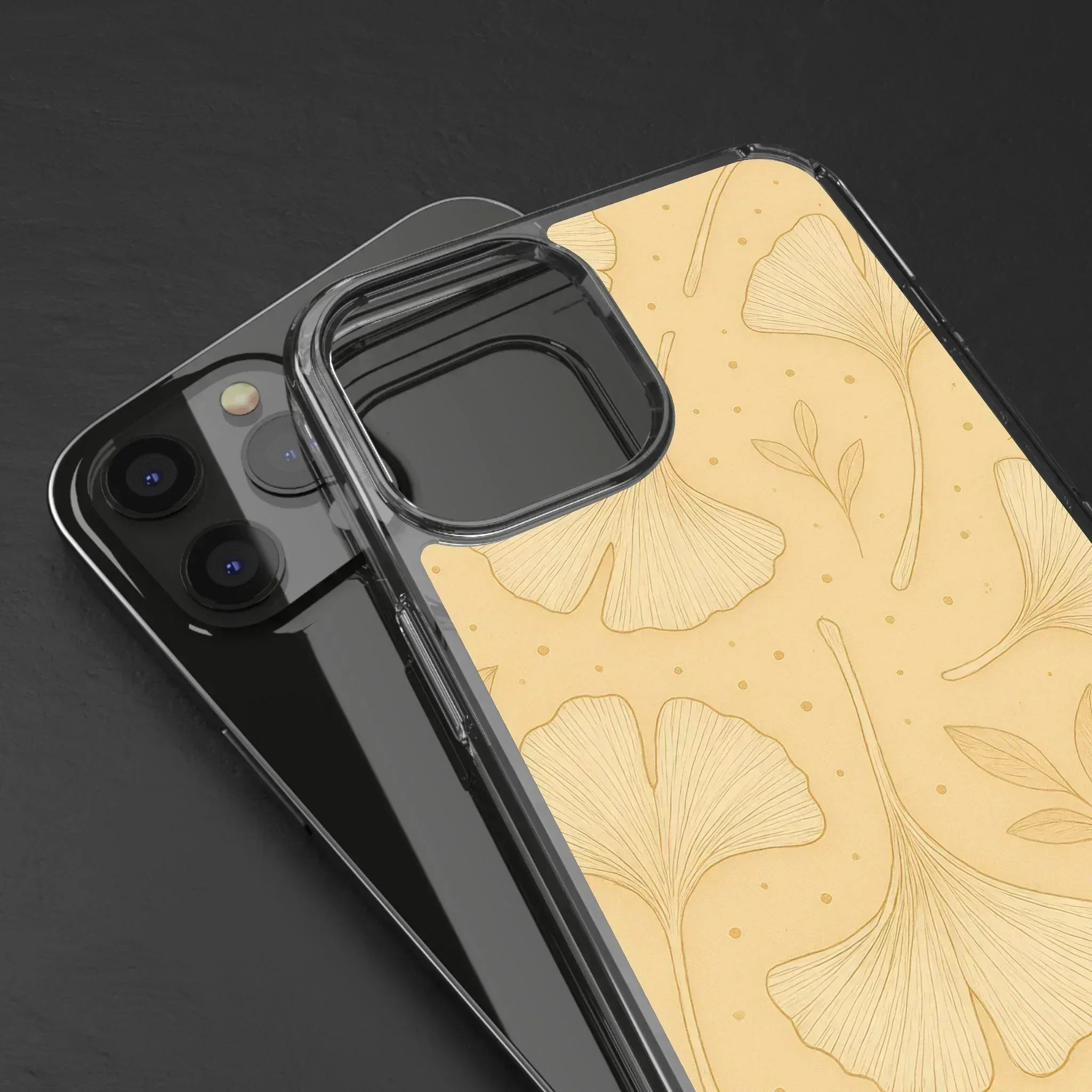 Ginkgo floral phone case for iPhone 12-16 and Galaxy S21 - KARARMDESIGN