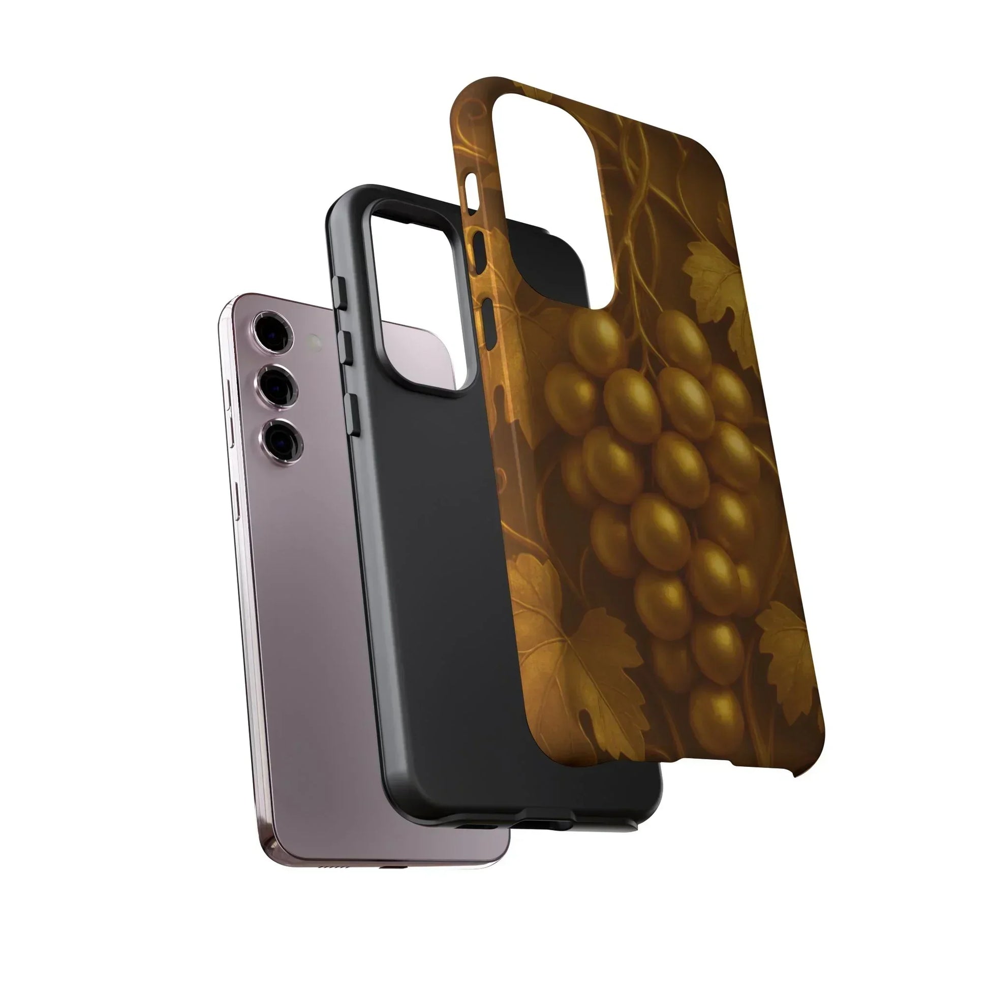 Golden Grapes Phone Case for Samsung Galaxy S10-S25 Models - KarArmDesign