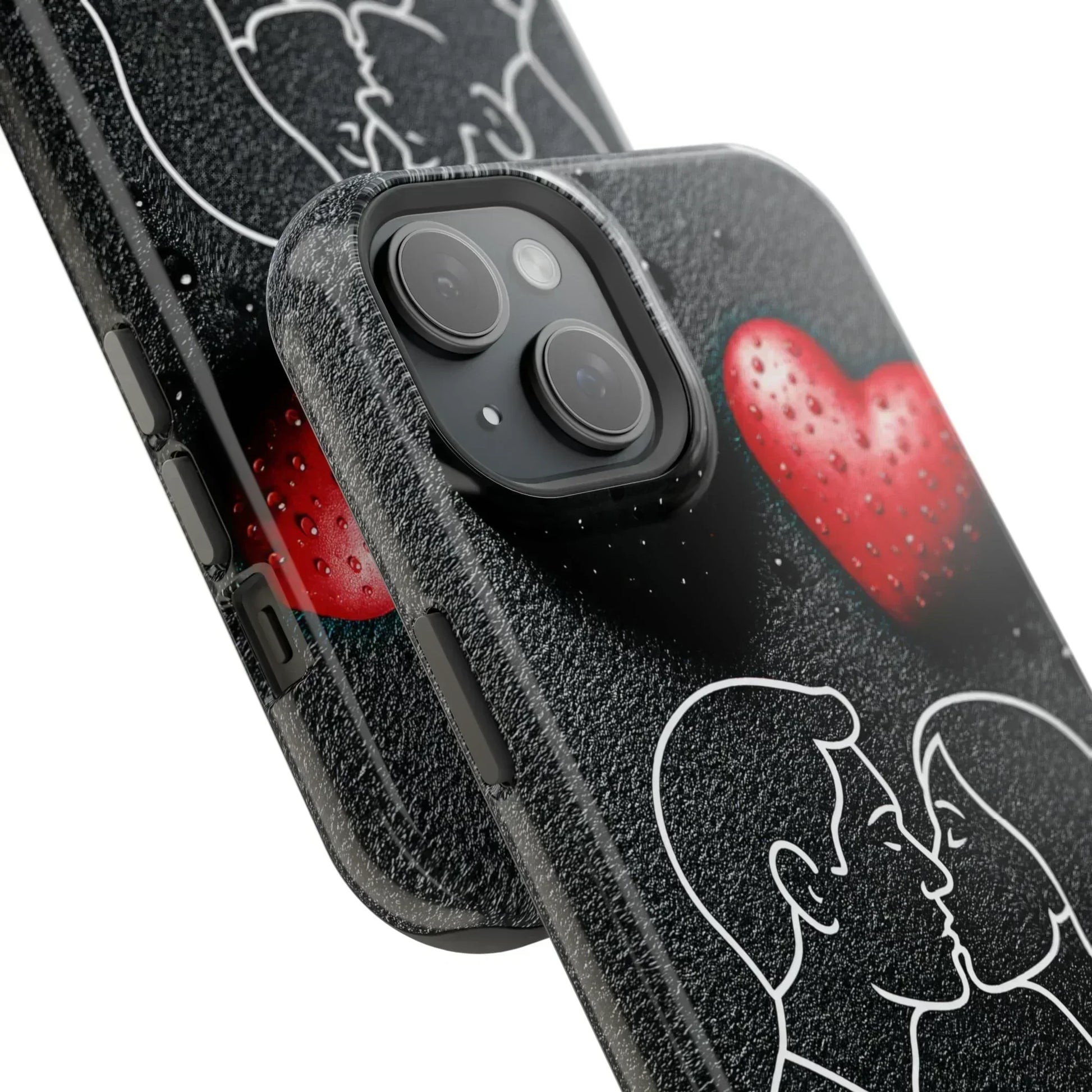 Midnight Kiss Phone Case for iPhone 13-16 Models - KarArmDesign