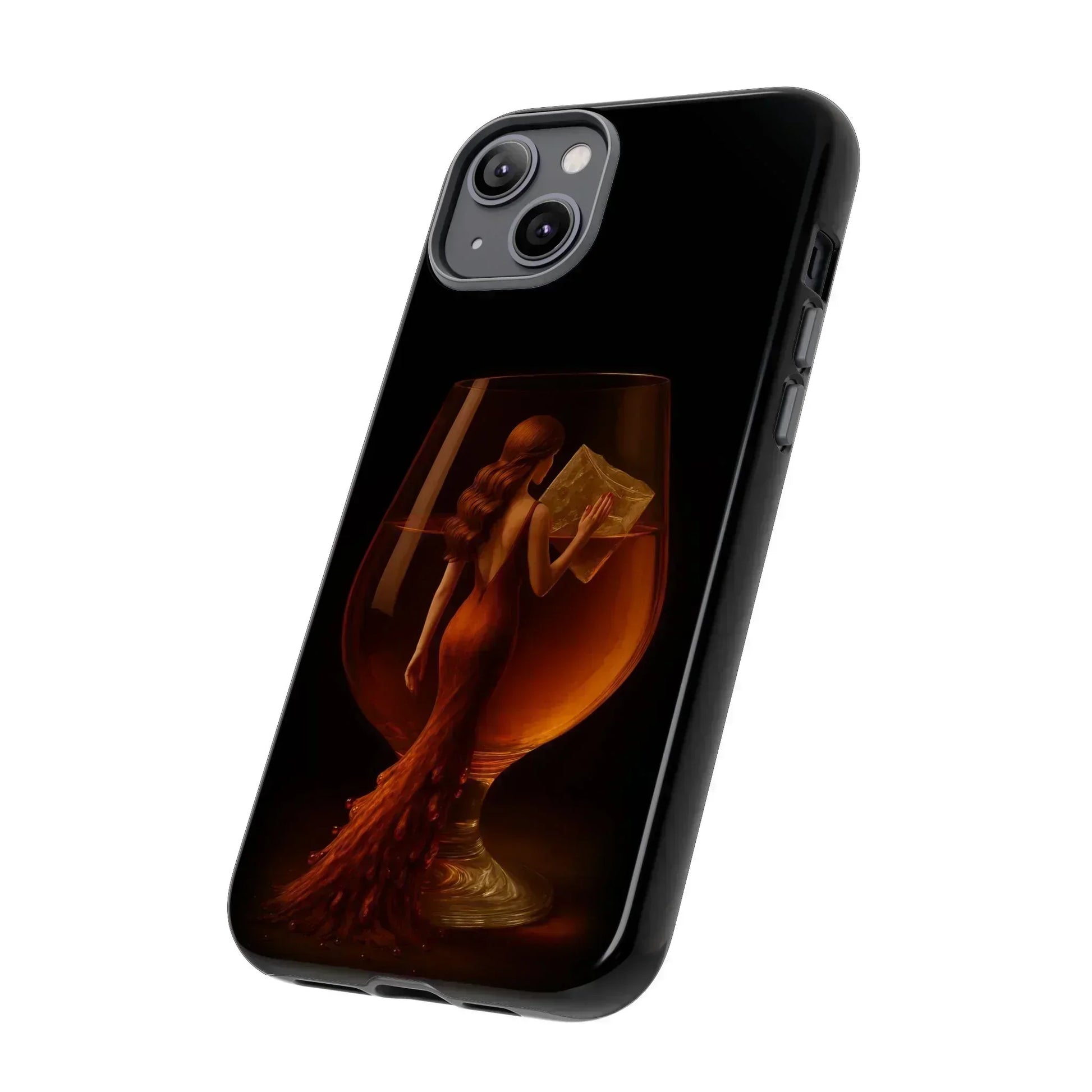 Elegant Midnight Lady Phone Case for iPhone 8-16 and Google Pixel up to 9 Models - KarArmDesign
