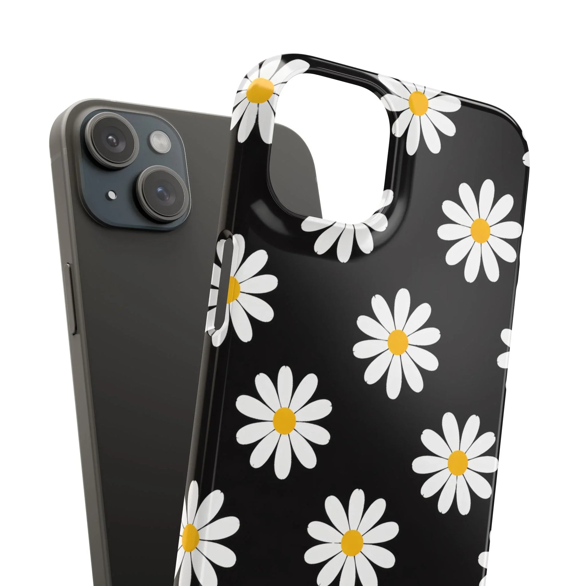 Daisy Charm Phone Case for iPhone 11-17 and Galaxy S20-S25 - KARARMDESIGN