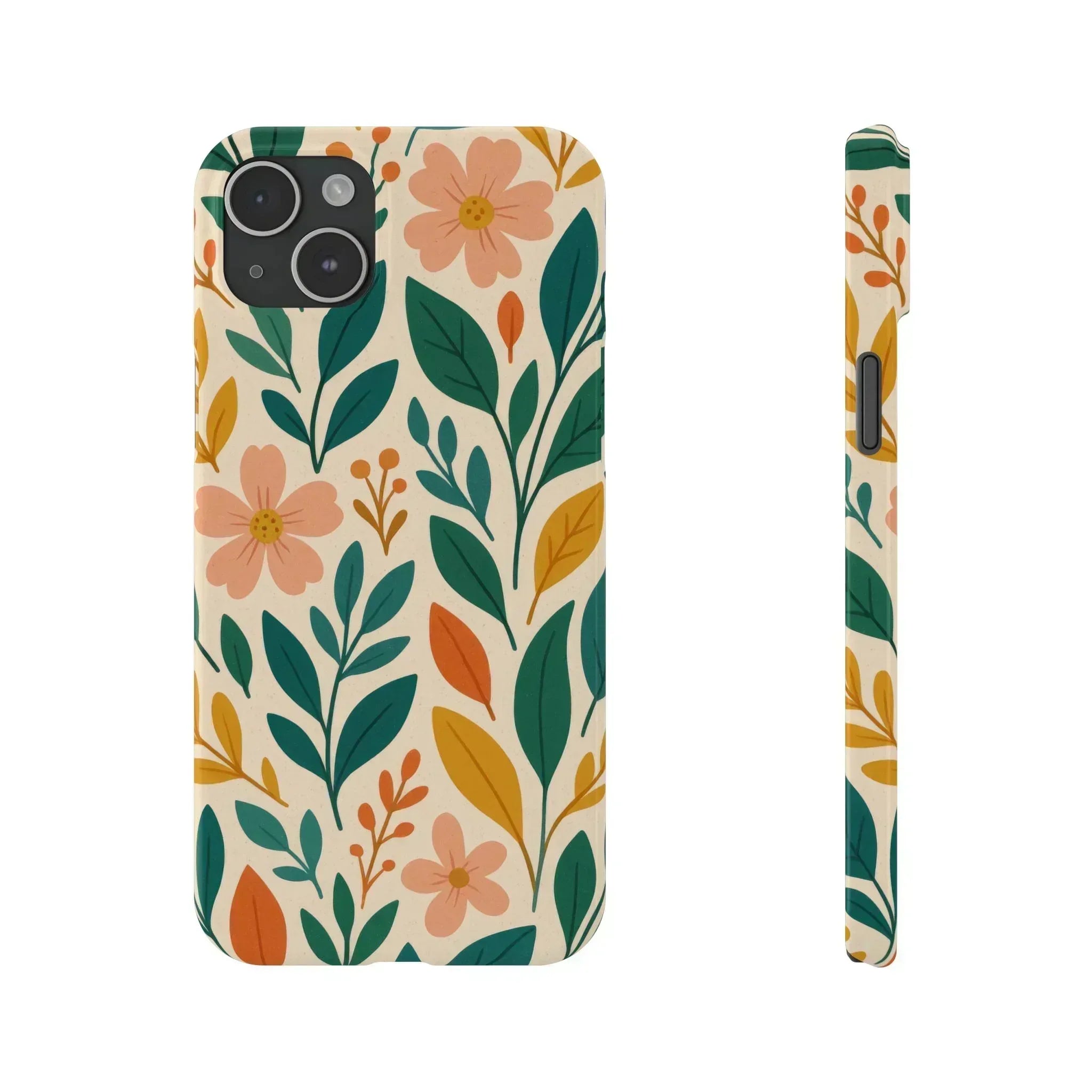 Floral Harmony Phone Case for iPhone 11-16 - KARARMDESIGN
