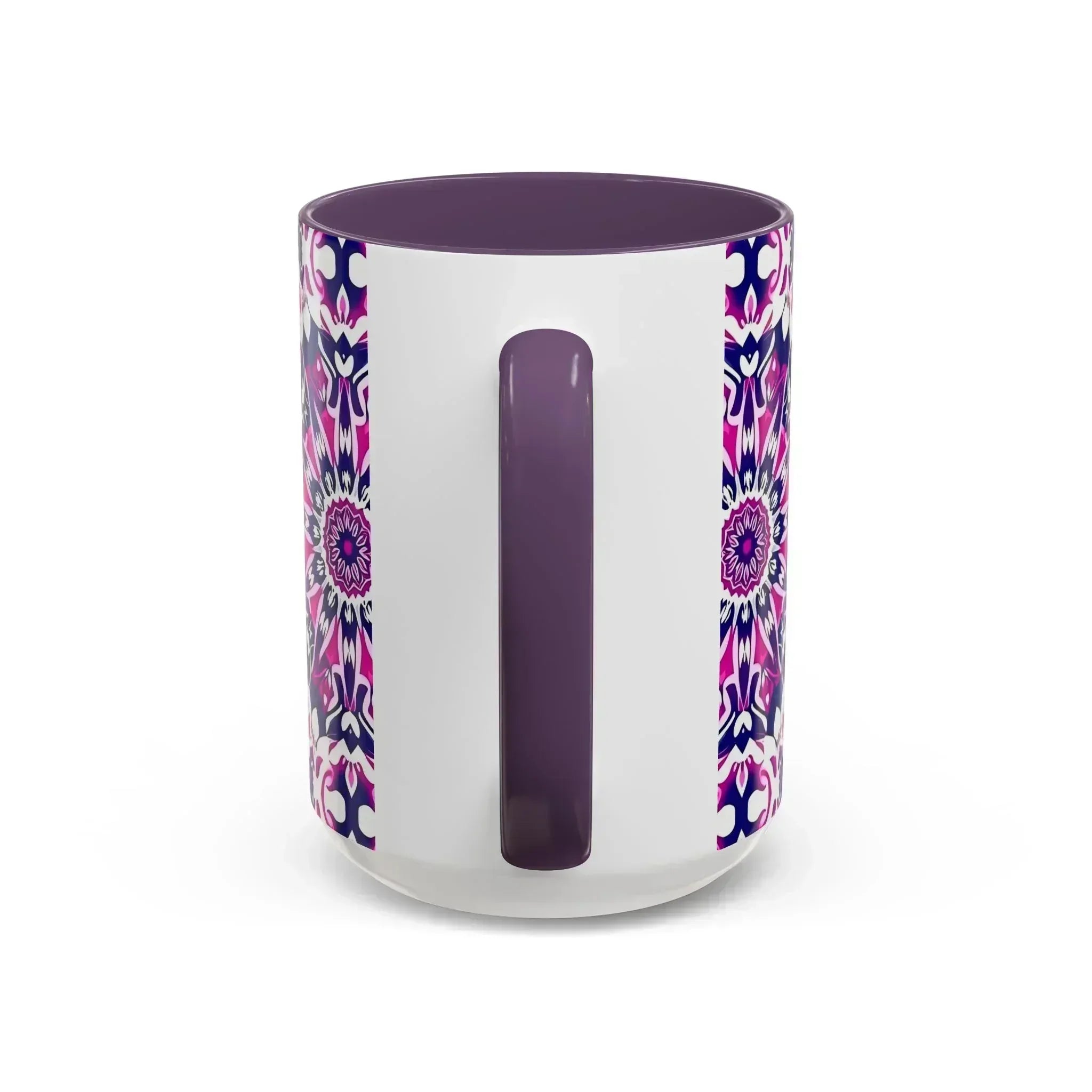 Vibrant Mandala Burst Ceramic Coffee Mug -11 & 15oz - KARARMDESIGN