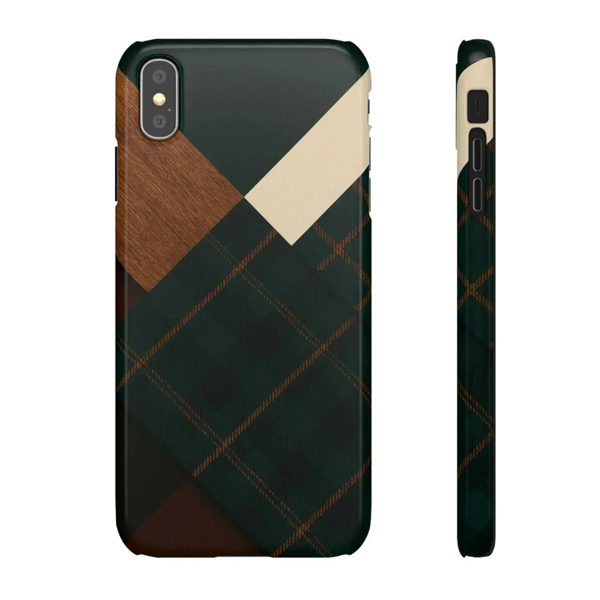 Rustic Green Phone Case for iPhone 8-16 and Galaxy S20-S24 - KARARMDESIGN