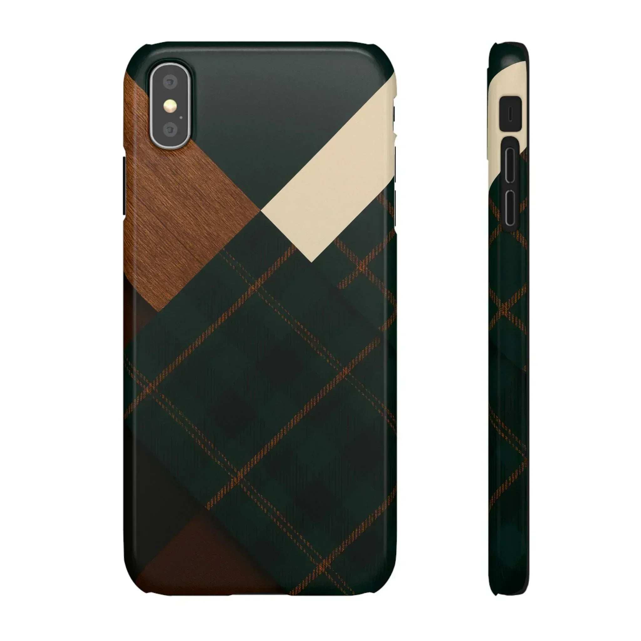 Rustic Green Phone Case for iPhone 8-16 and Galaxy S20-S24 - KARARMDESIGN