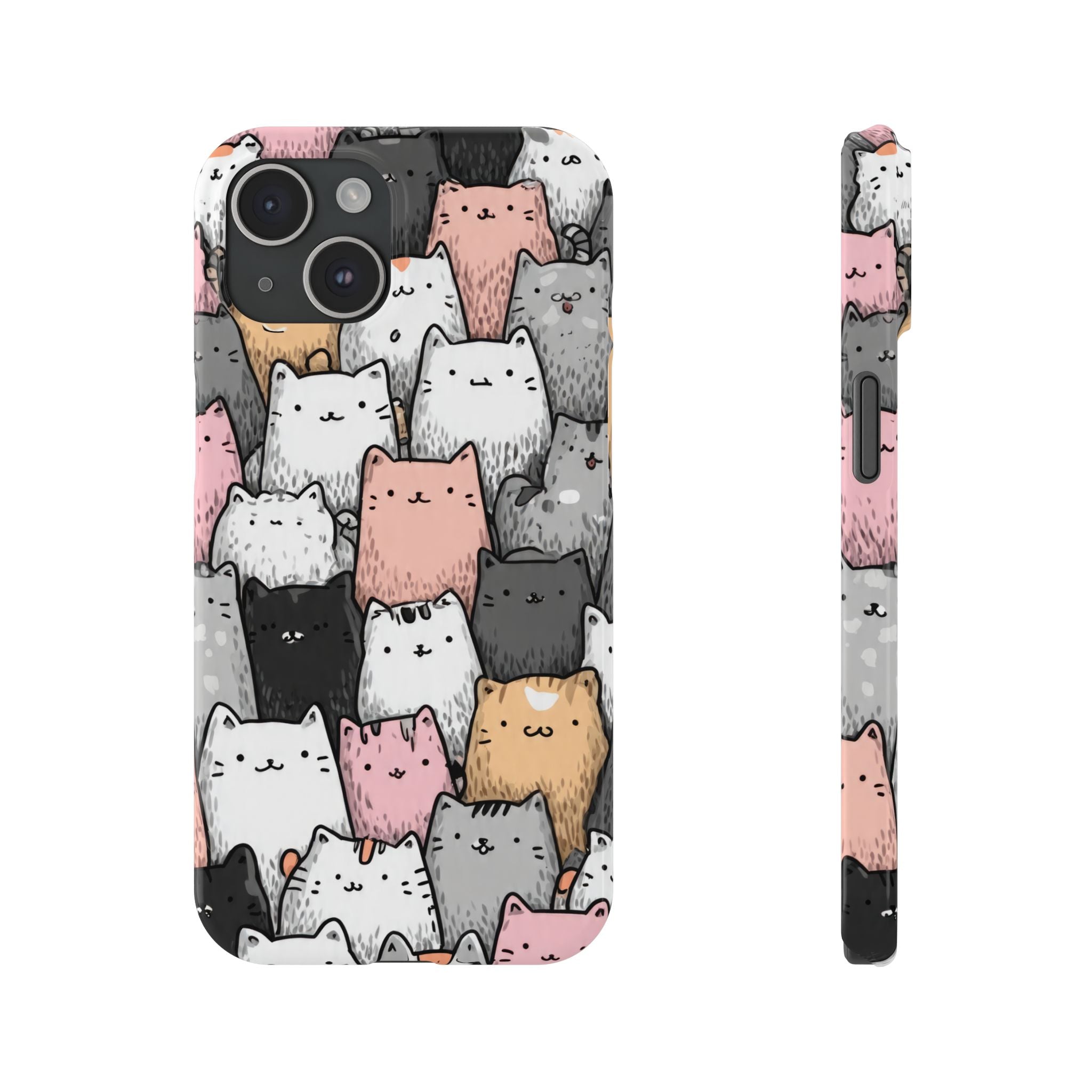 Cat Carnival Phone Case for iPhone 11-17 Models - KARARMDESIGN