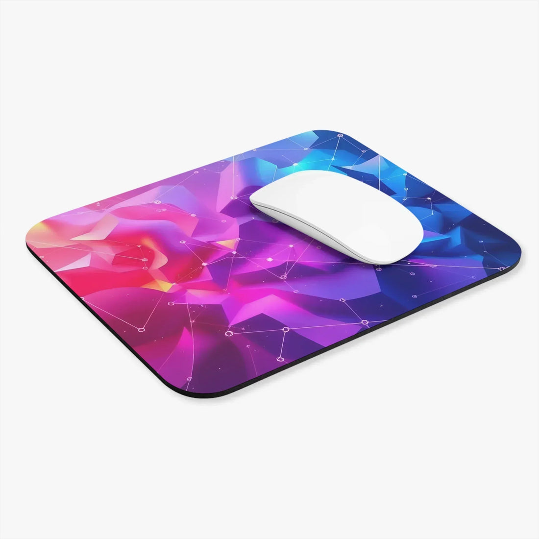 Neon Geometric Rectangle Mouse Pad - KARARMDESIGN