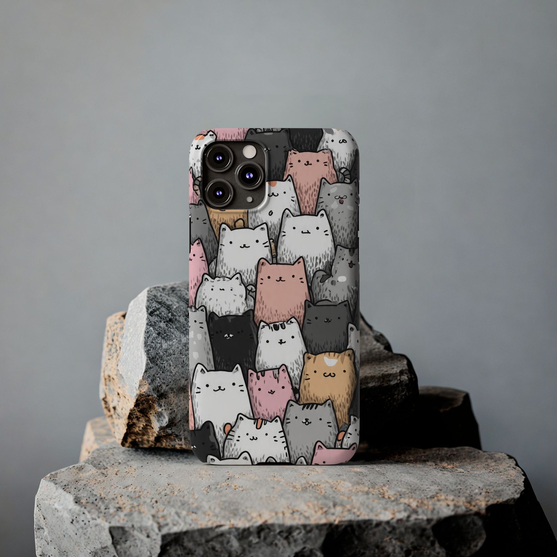 Cat Carnival Phone Case for iPhone 11-17 Models - KARARMDESIGN