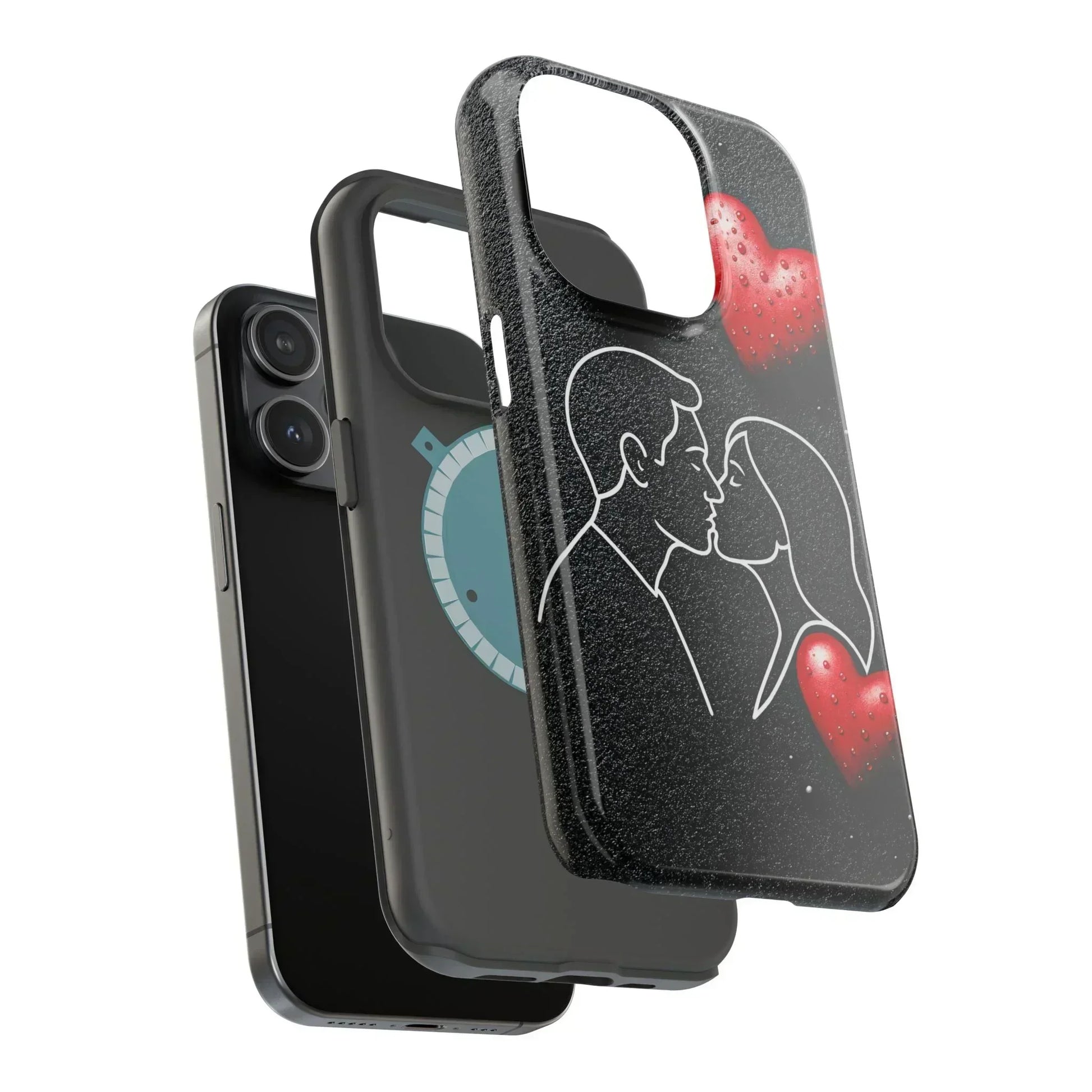 Midnight Kiss Phone Case for iPhone 13-16 Models - KarArmDesign