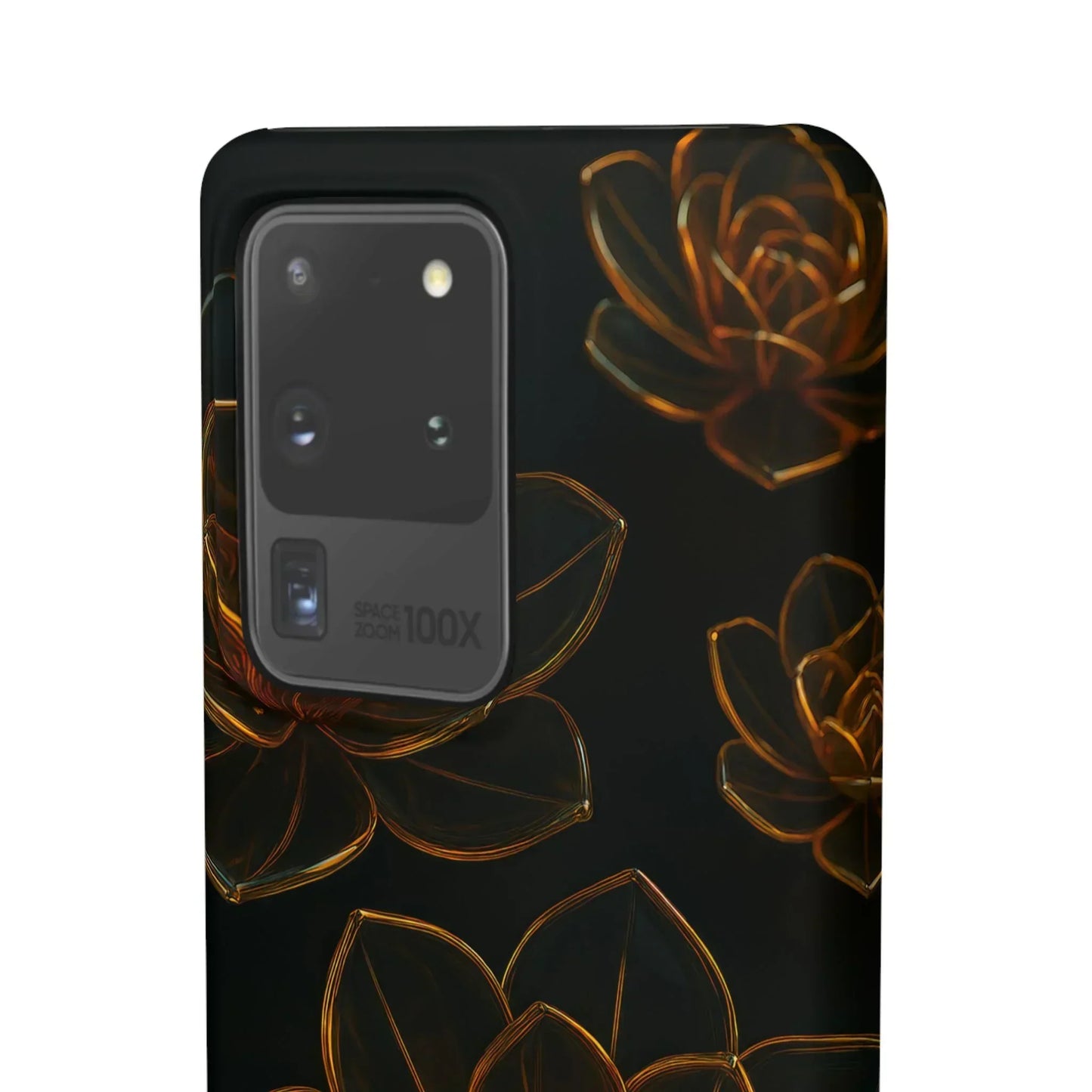 Glass Flower Phone Case for iPhone 7-16 and Galaxy S10-S24 Models