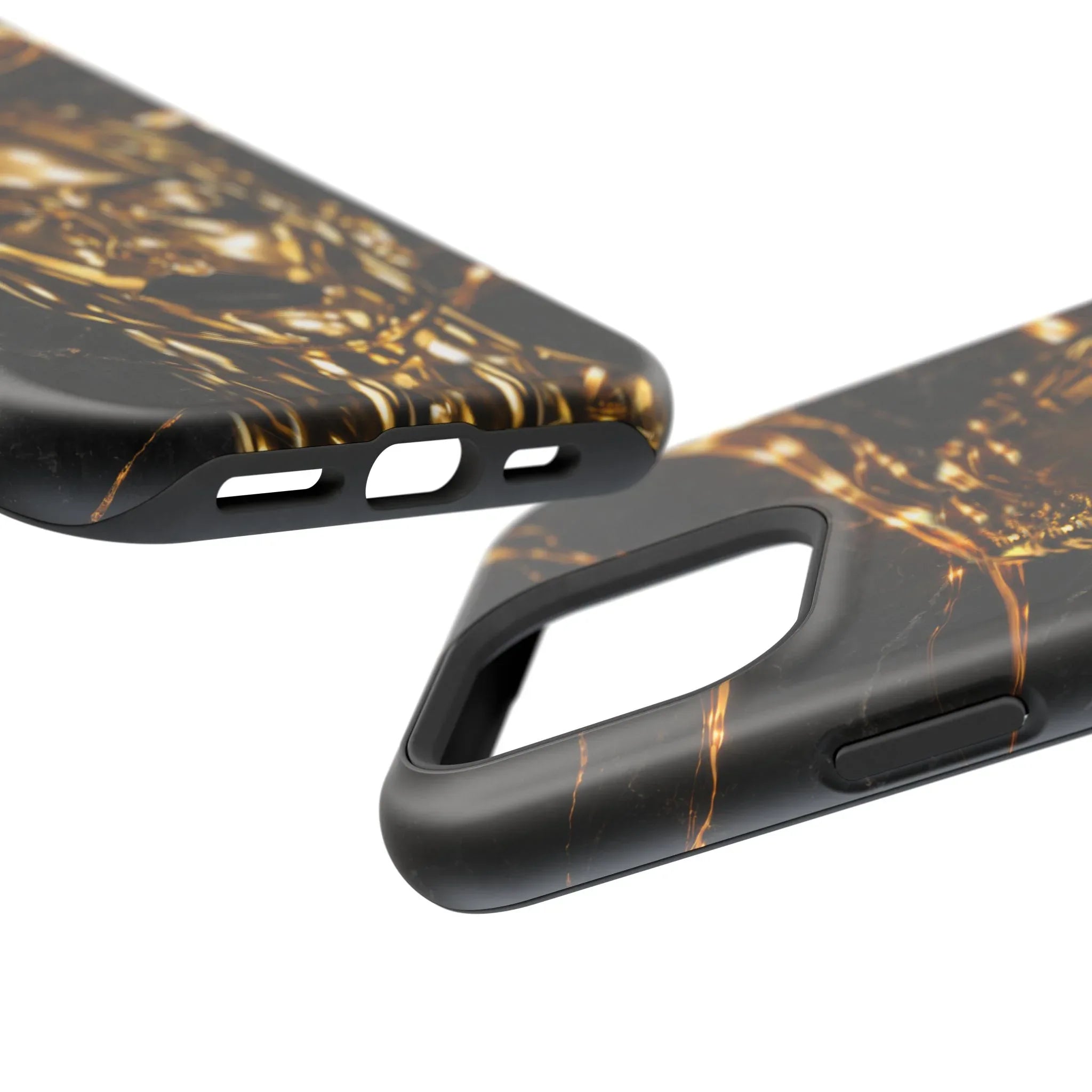 Luxury Gold Portrait Phone Case for iPhone 11-17 and Galaxy S21-S25 - KARARMDESIGN