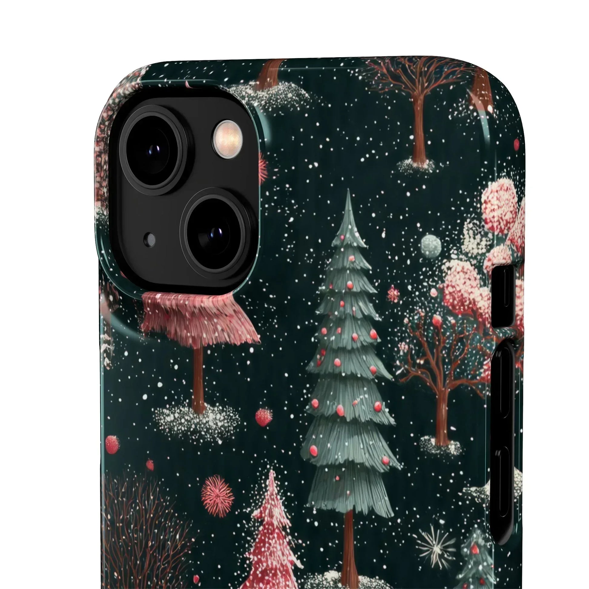 Winter Bloom Forest Phone Case for iPhone 11-17 and Galaxy S20-S25 - KARARMDESIGN