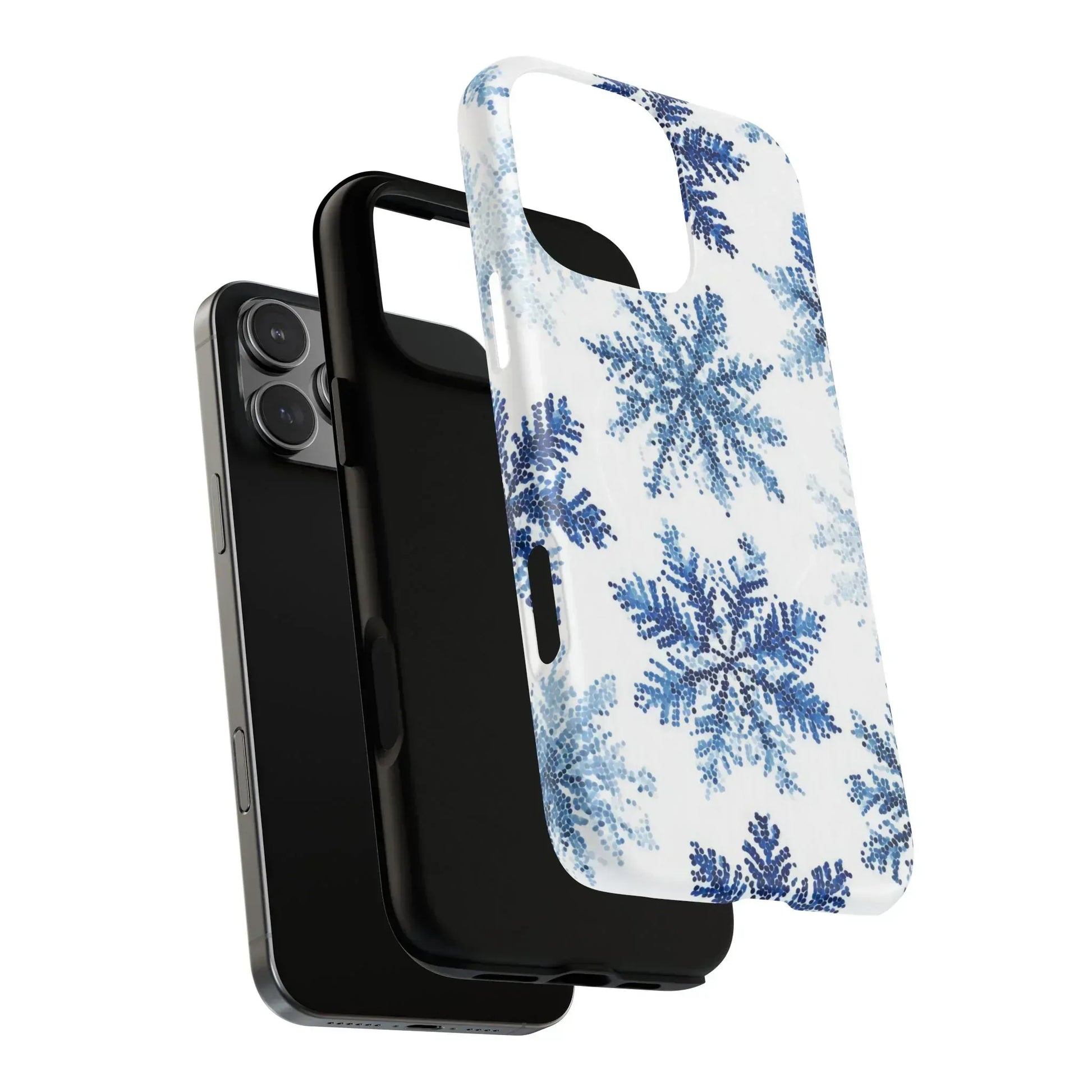 Snowflake Elegance Phone Case for iPhone 13-17 - KARARMDESIGN
