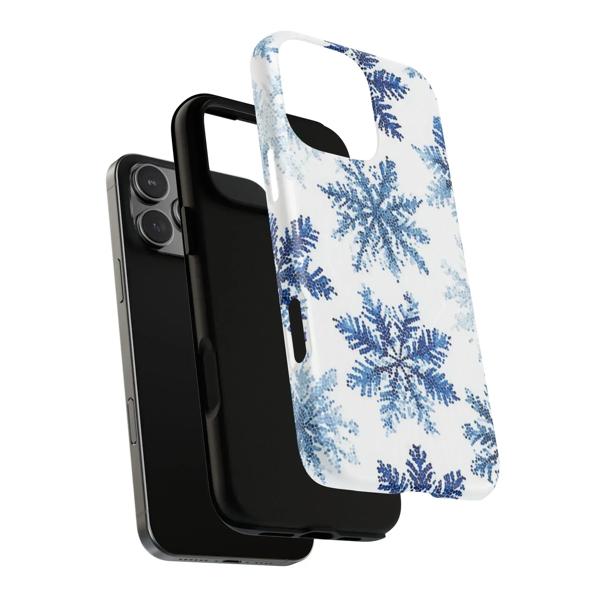 Snowflake Elegance Phone Case for iPhone 13-17 - KARARMDESIGN