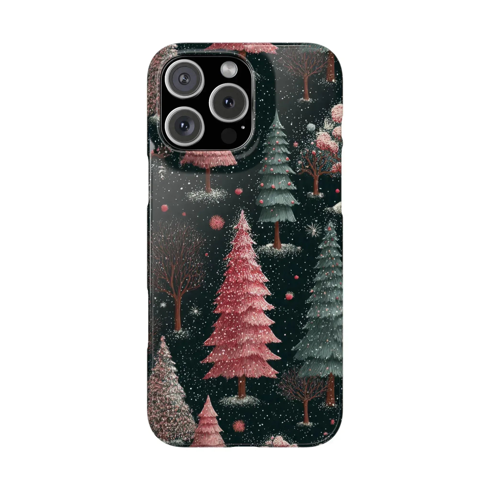Winter Bloom Forest Phone Case for iPhone 11-17 and Galaxy S20-S25 - KARARMDESIGN