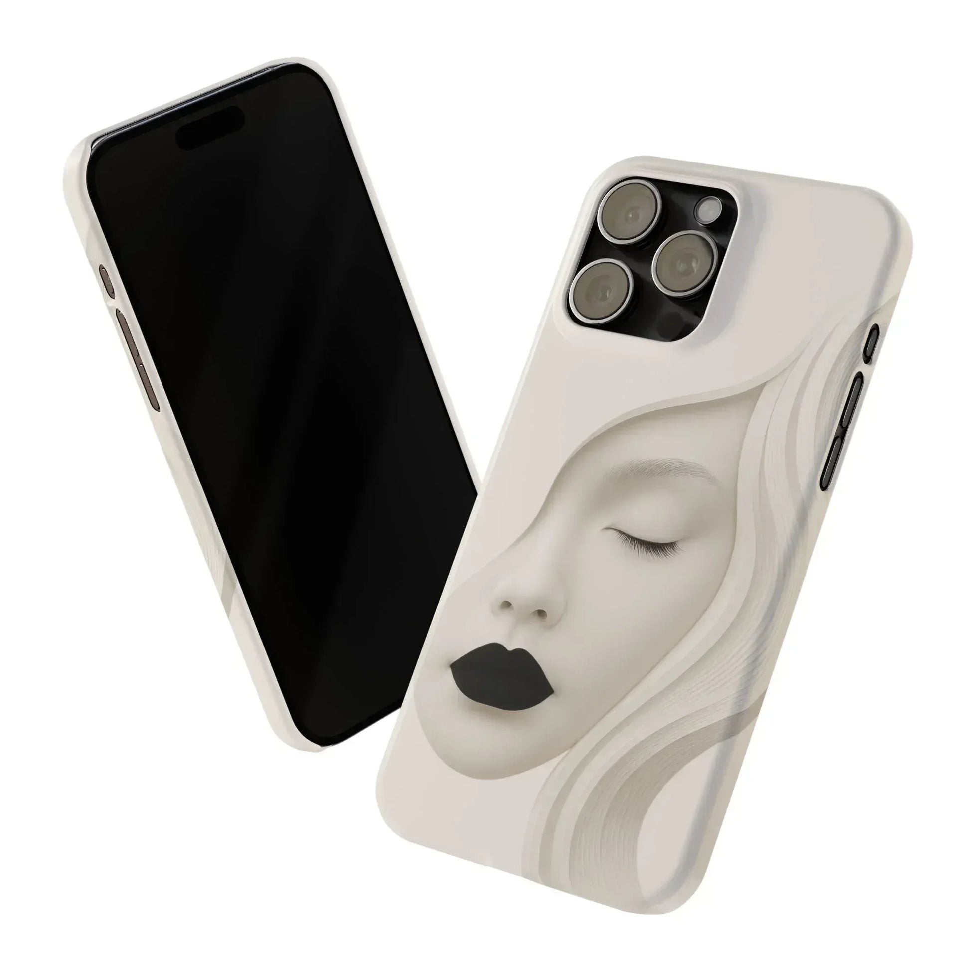 Minimalist Face Phone Case for iPhone 11-17 - KARARMDESIGN