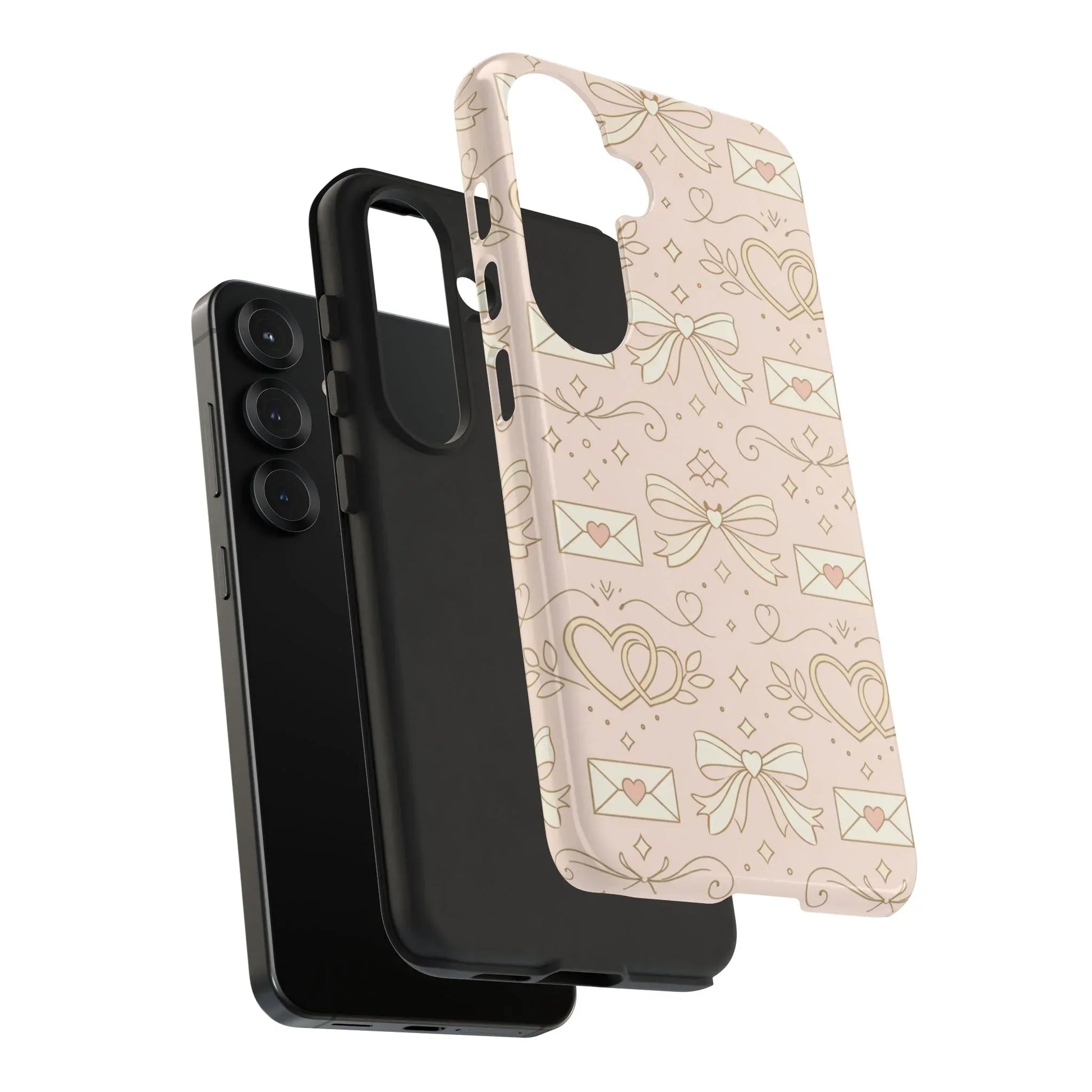 Sweet Romance Tough Phone Case for iPhone 11–17 & Galaxy S10–S25 - KARARMDESIGN