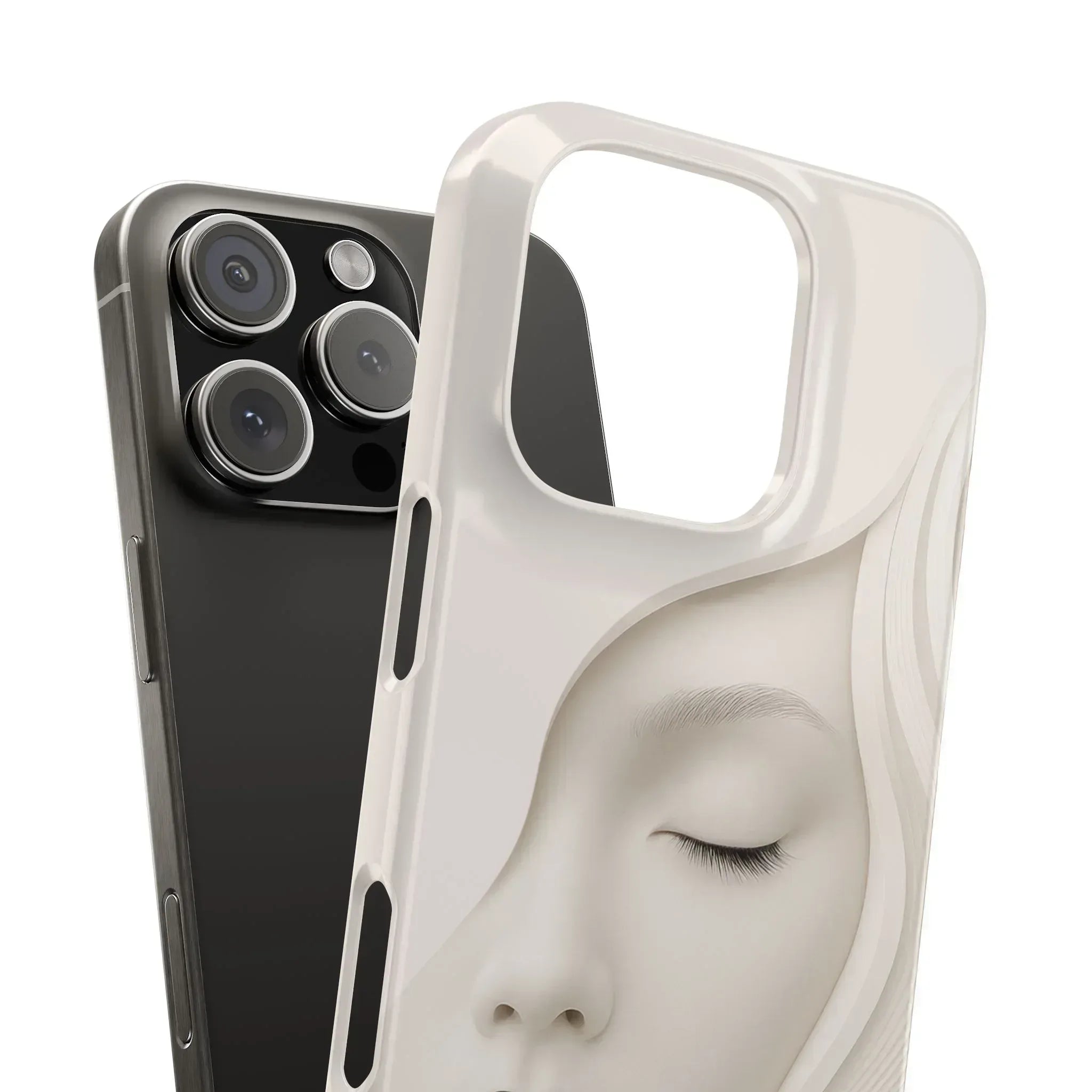 Minimalist Face Phone Case for iPhone 11-17 - KARARMDESIGN