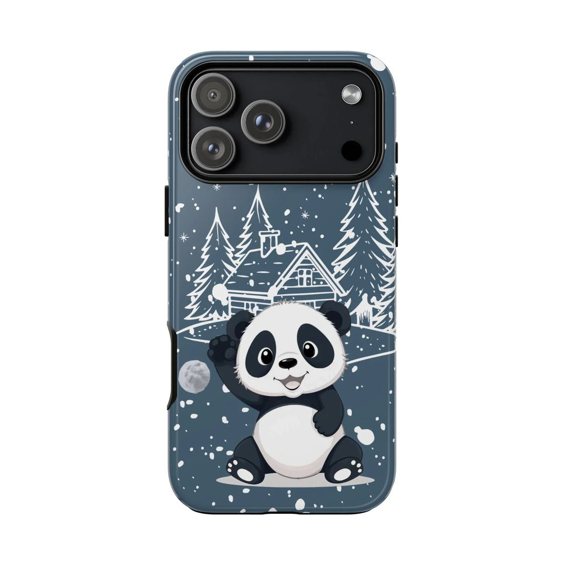 Cute Panda in a Winter Wonderland Phone Case for iPhone 8-17 - KARARMDESIGN