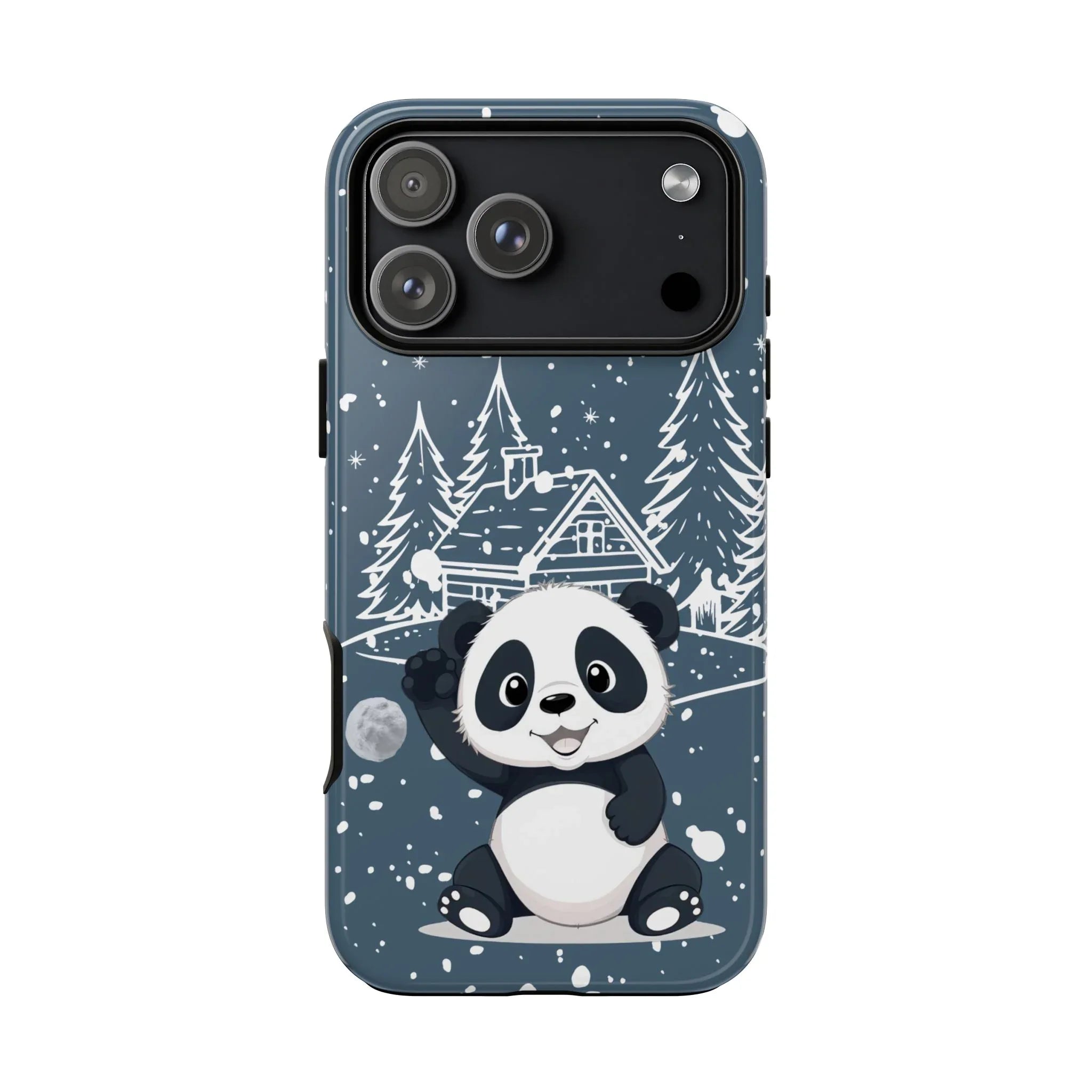 Cute Panda in a Winter Wonderland Phone Case for iPhone 8-17 - KARARMDESIGN