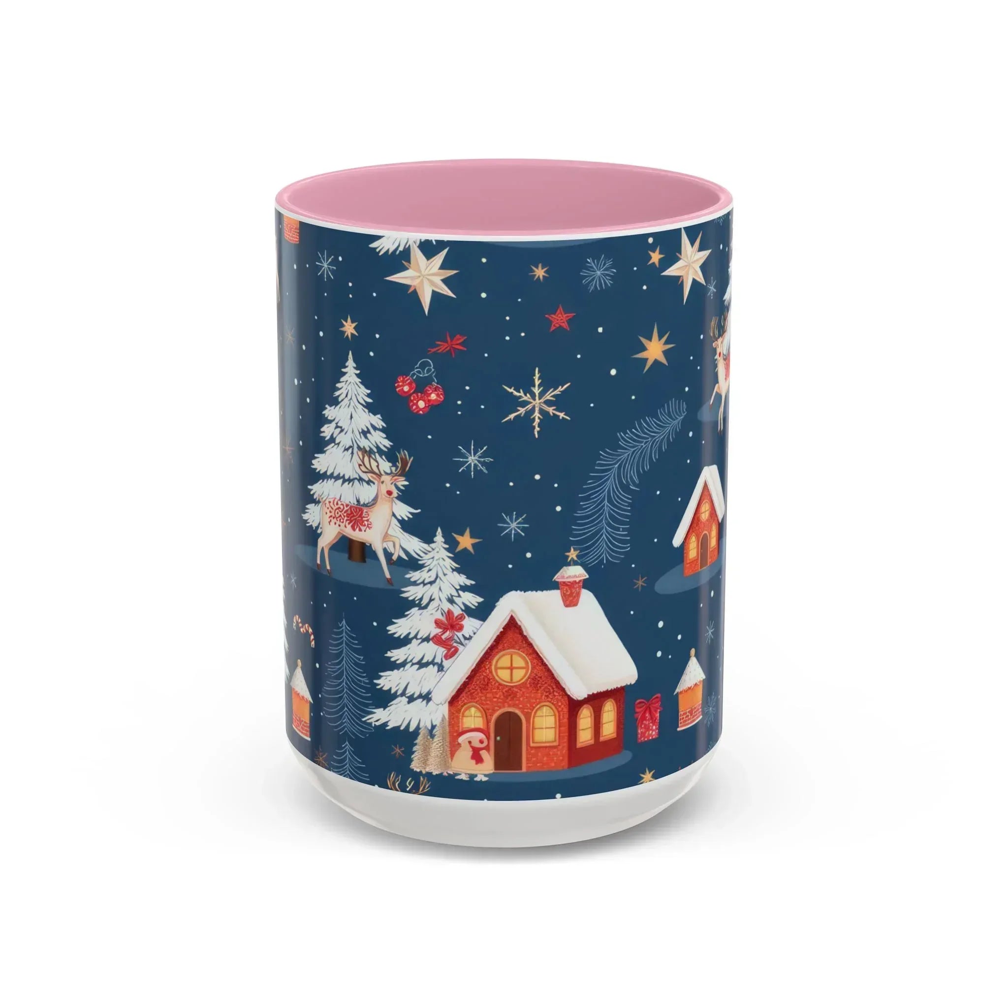 Dark Blue Christmas Mug - Colorful Mugs (11oz, 15oz) - KARARMDESIGN