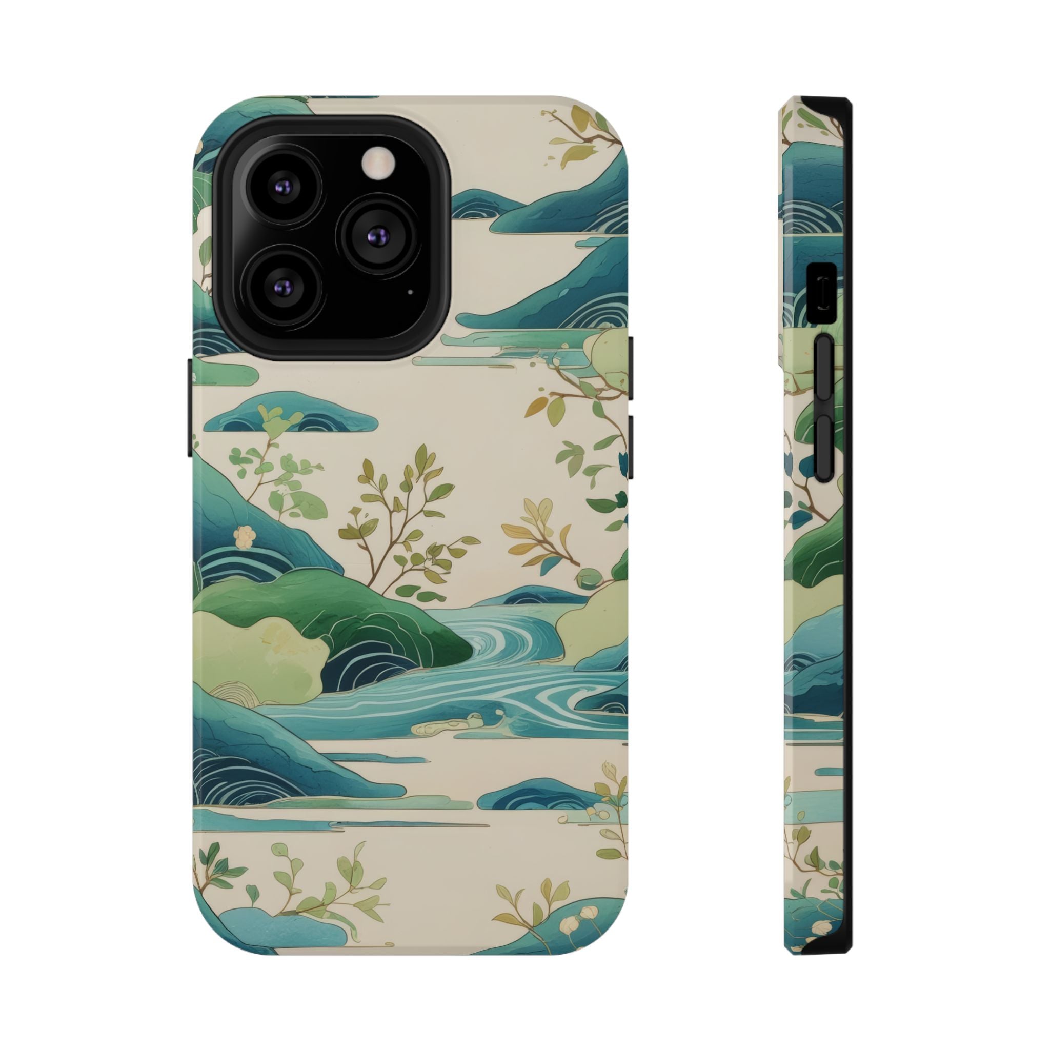 Nature Landscape Phone Case for iPhone 11-17 and Galaxy S22-S26
