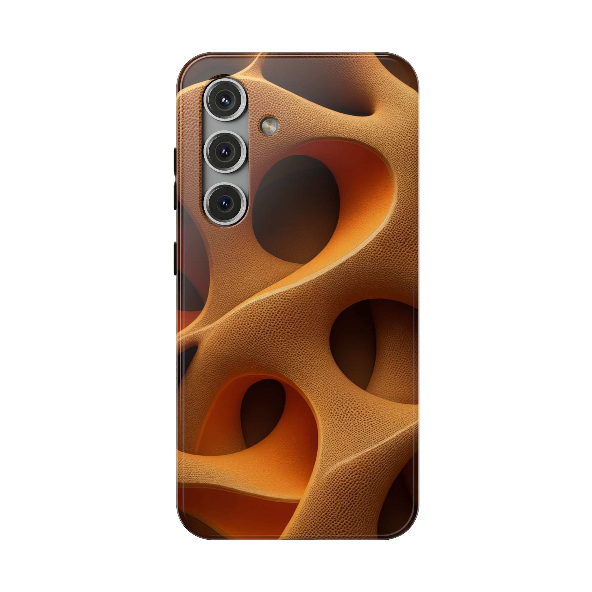 Amber Flow Phone Case for iPhone 11-17 and Samsung Galaxy S21-S26 Models