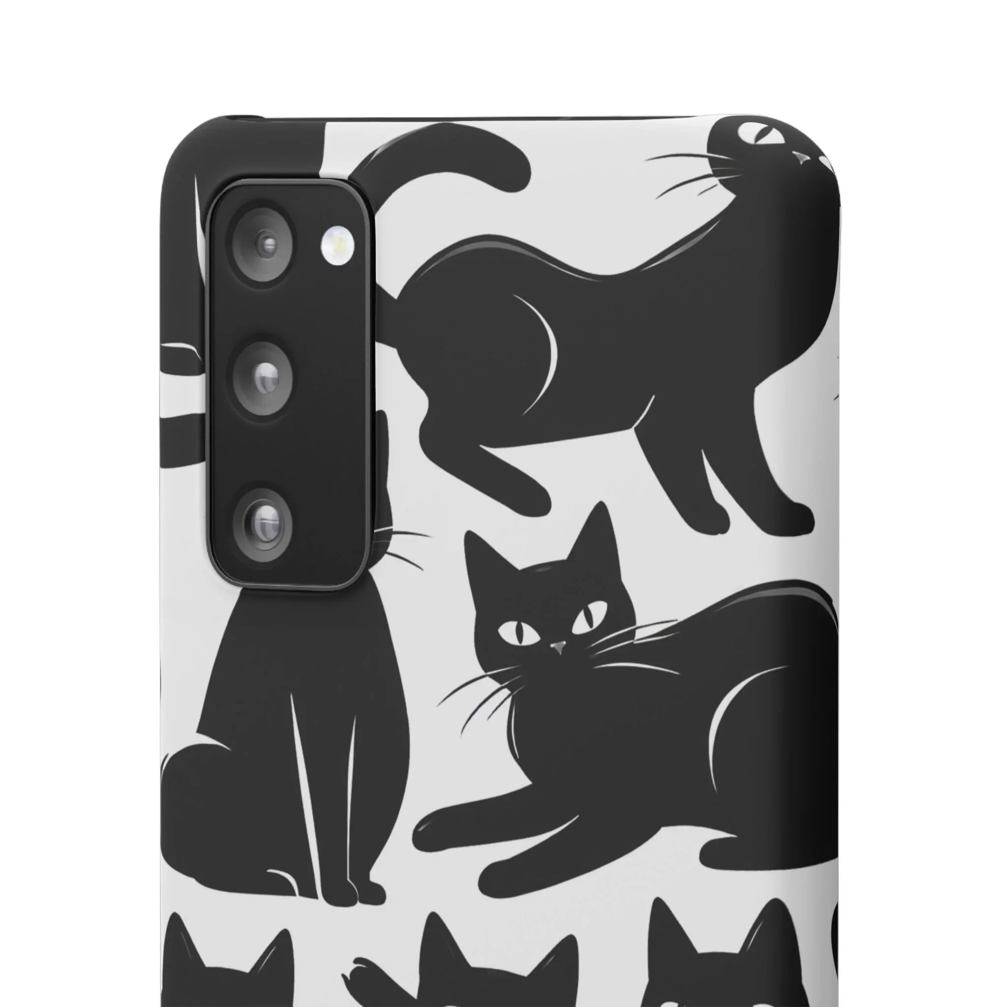 Black Cats Phone Case for iPhone 11-17 and Galaxy S20-S25 - KARARMDESIGN