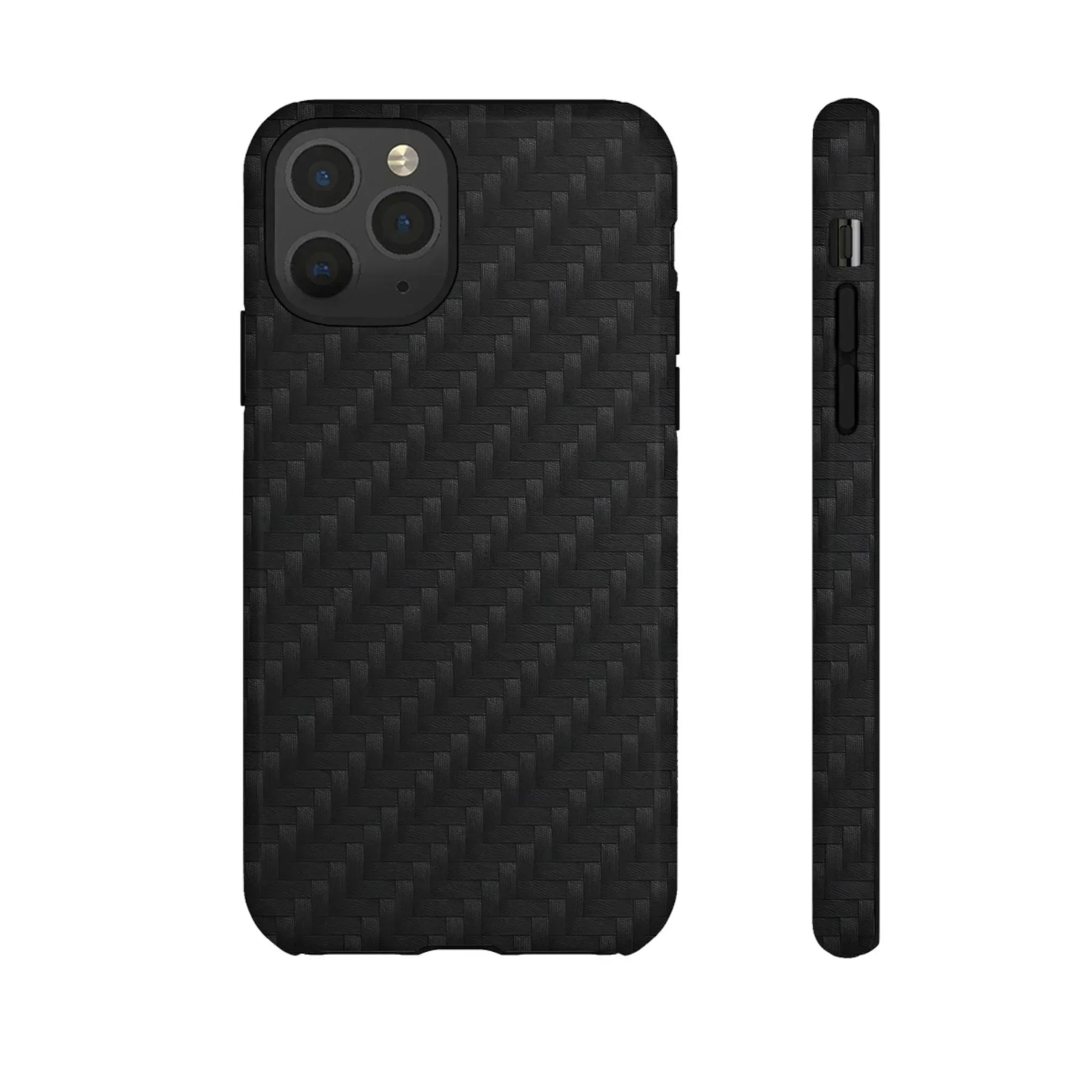 Black Carbon Phone Case for iPhone 8-16 and Google Pixel up to 9 - KARARMDESIGN