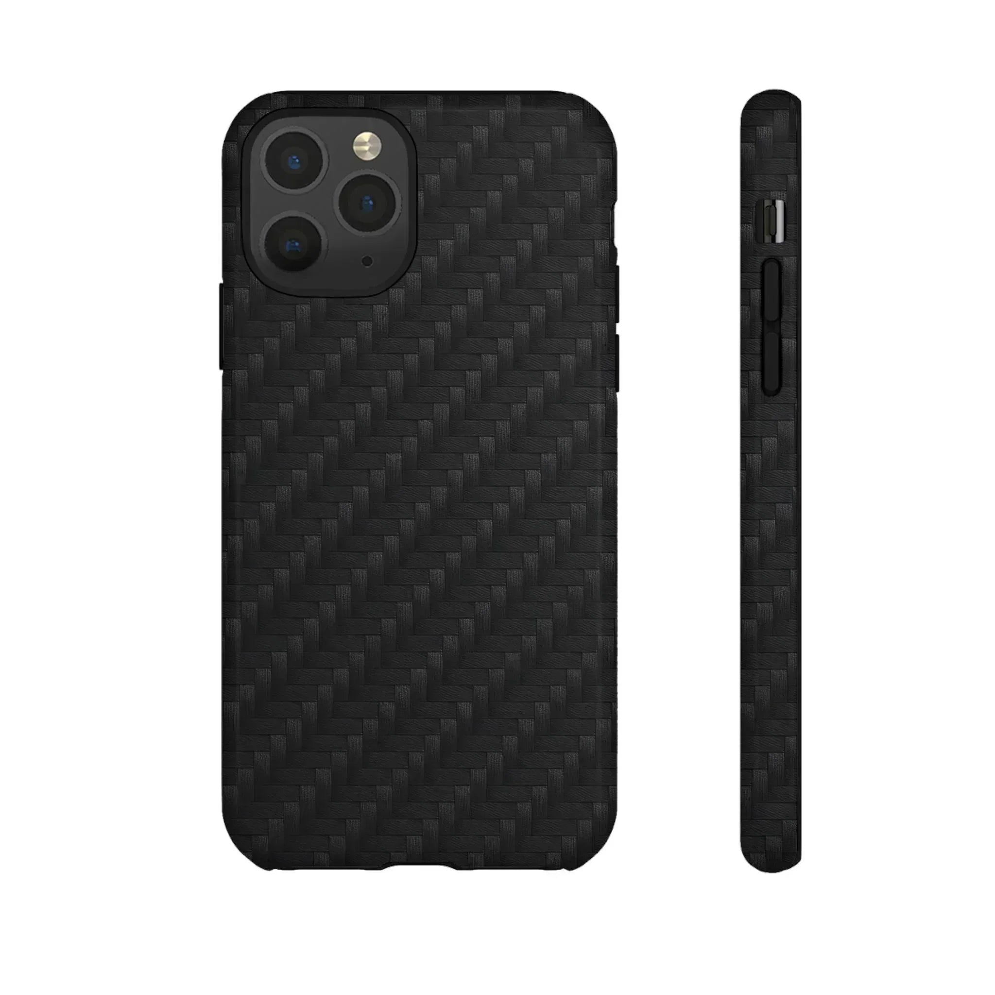 Black Carbon Phone Case for iPhone 8-16 and Google Pixel up to 9 - KARARMDESIGN