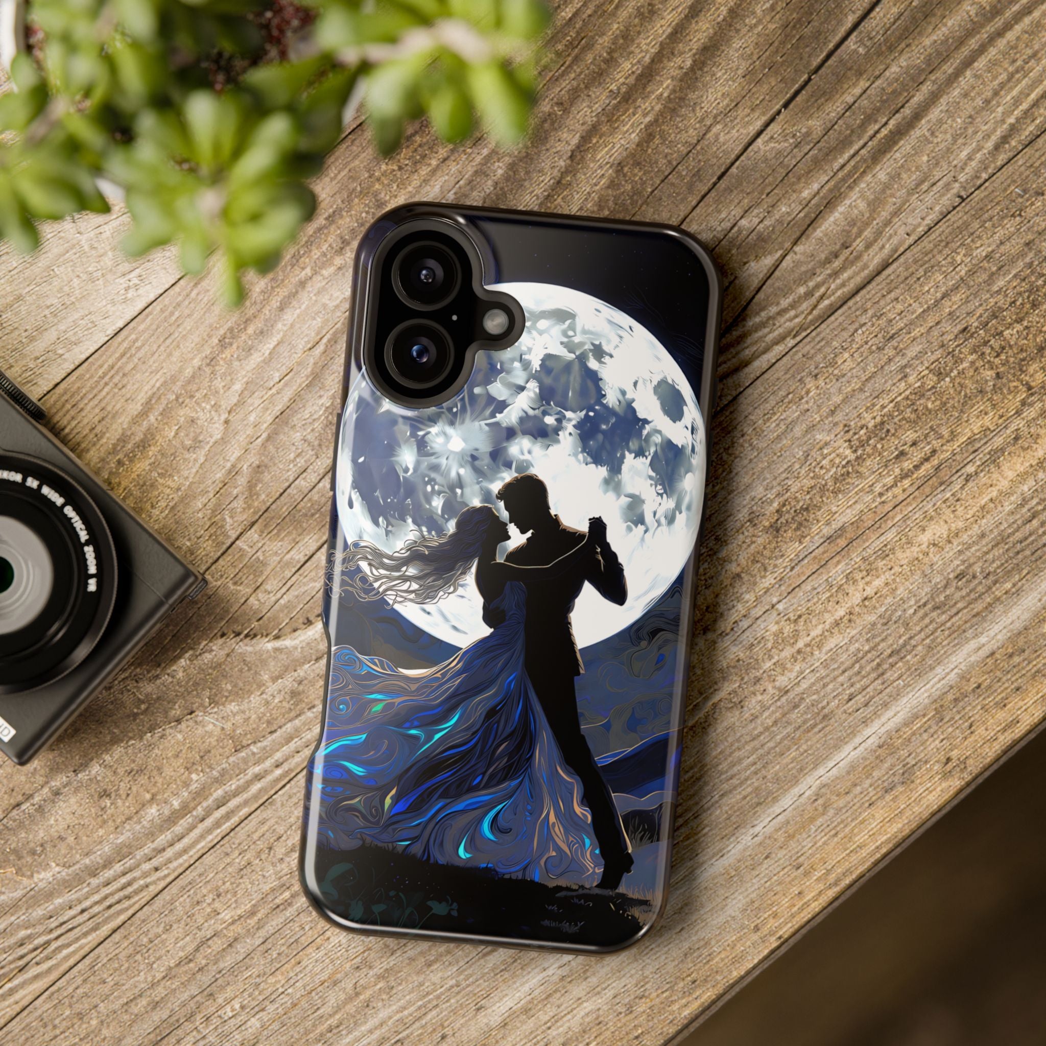 Romantic Moonlight Dance Magnetic Phone Case – iPhone 15–17 & Samsung Galaxy S26