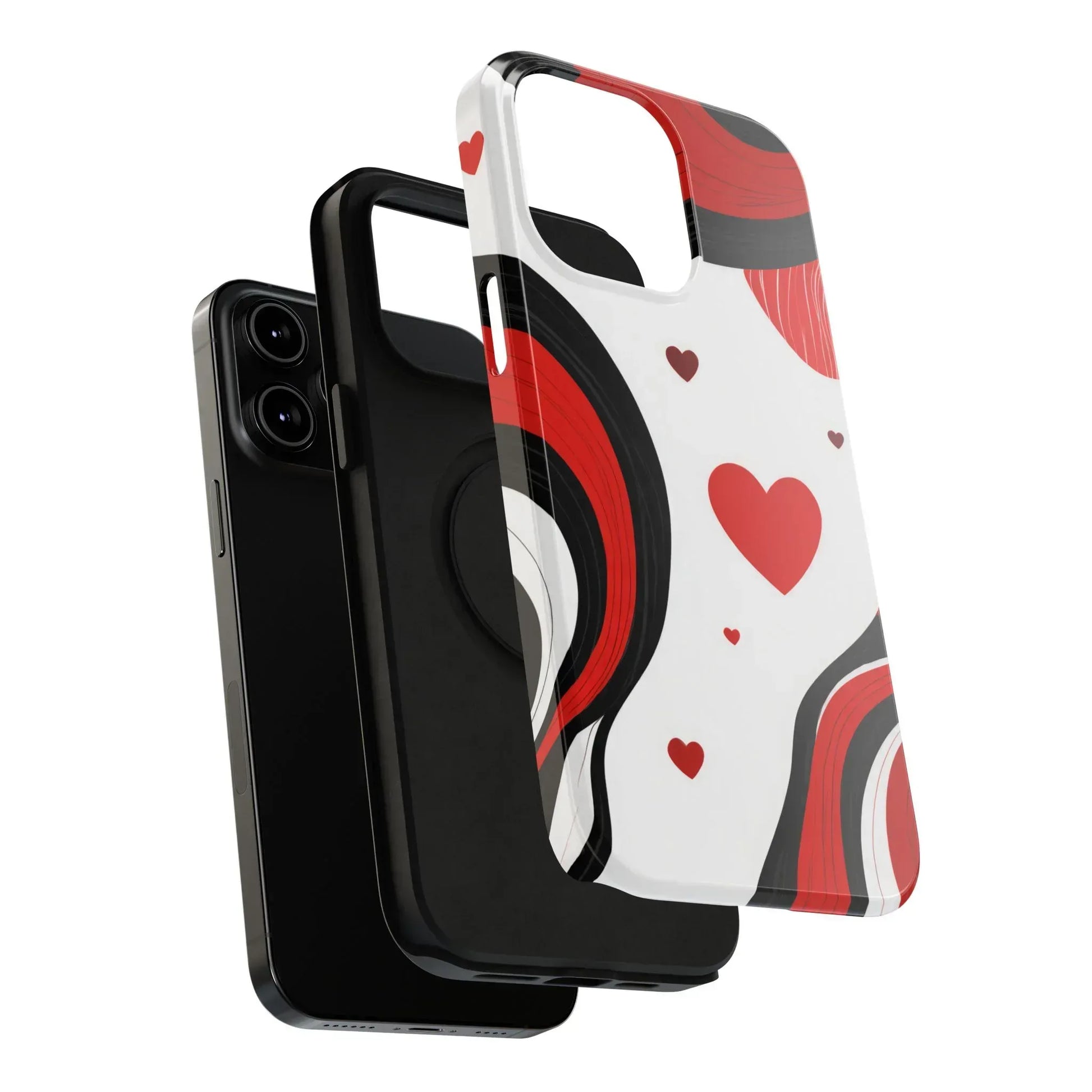 Red Romance Phone Case for iPhone 11-17 and Galaxy S21-S22 - KARARMDESIGN
