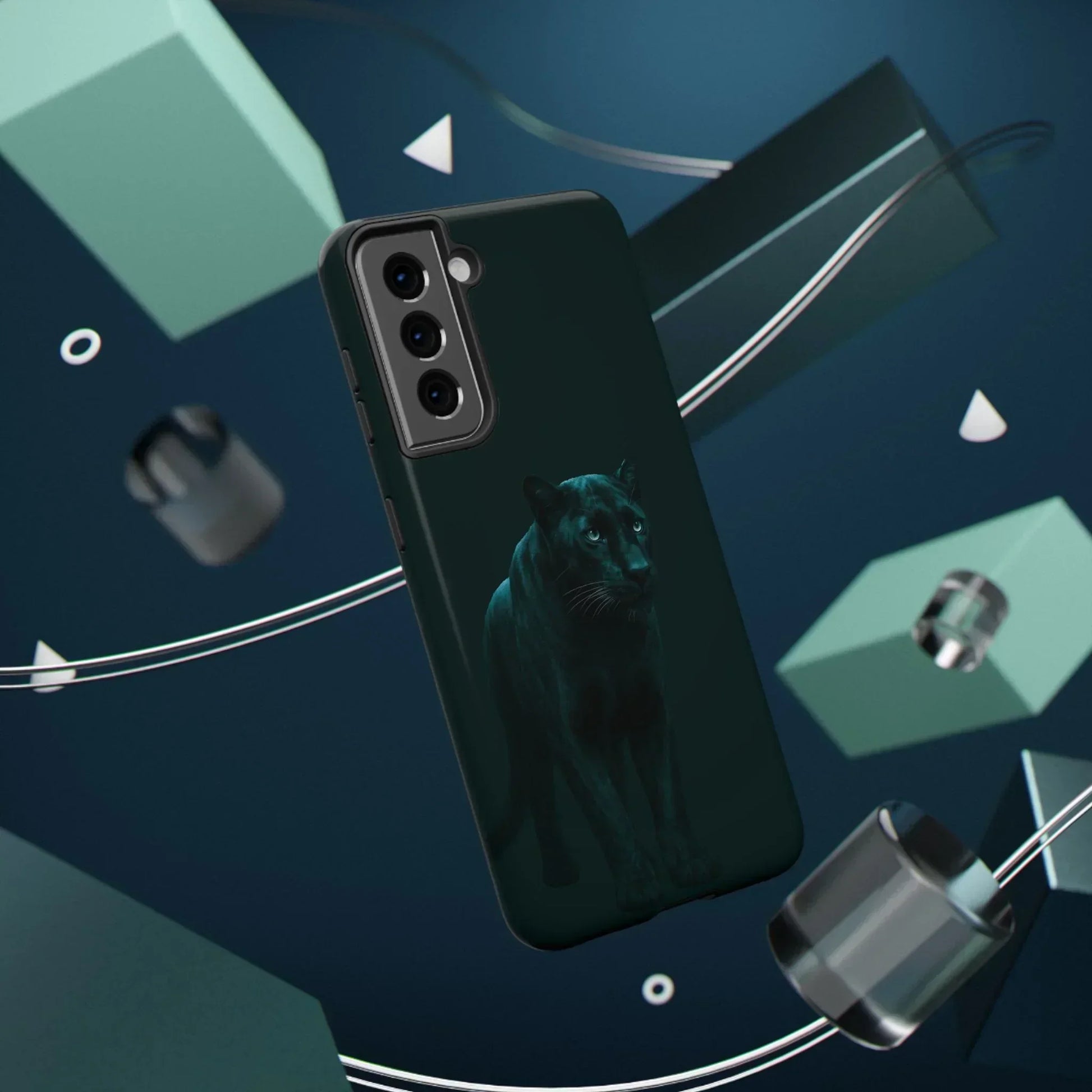 Black Panther Phone Case for iPhone 12-16 and Samsung Galaxy S21-S22 Models - KarArmDesign