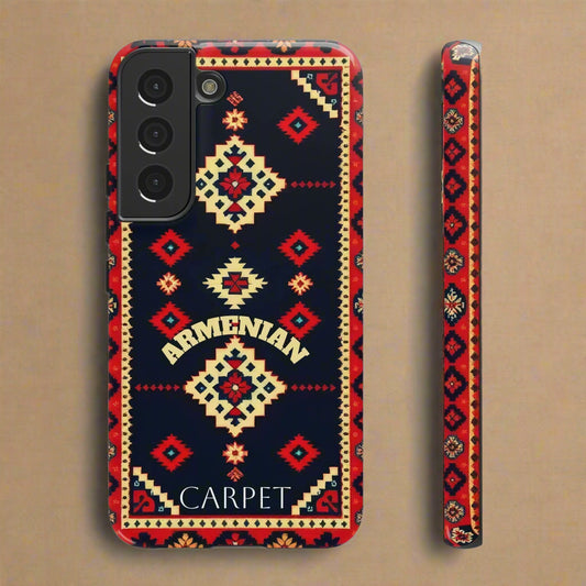 Armenian Carpet Design Phone Case for Samsung Galaxy and Google Pixel Models - KarArmDesign