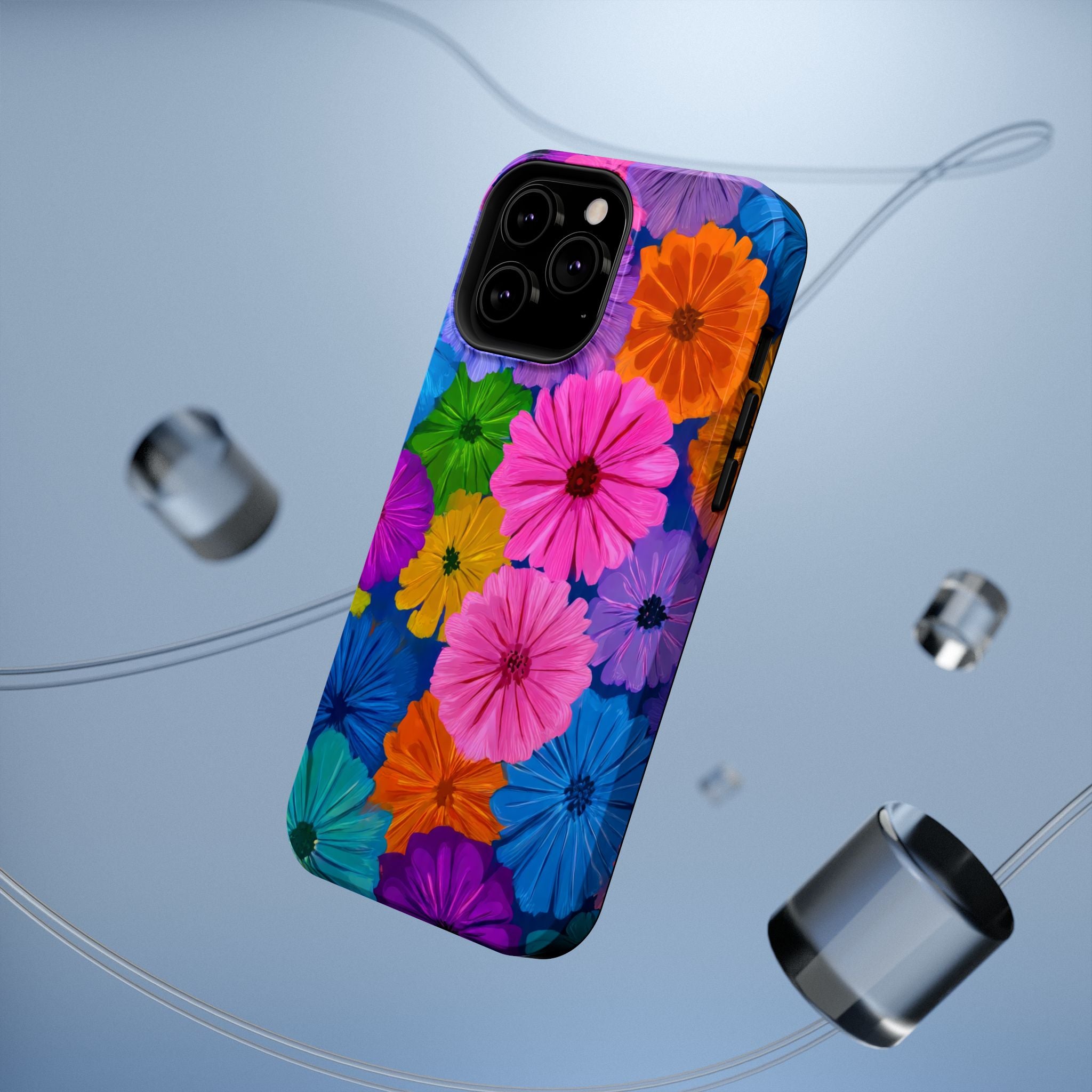 Bloom Pattern Phone Case for iPhone 11-17 and Galaxy S21-S22 Models - KARARMDESIGN