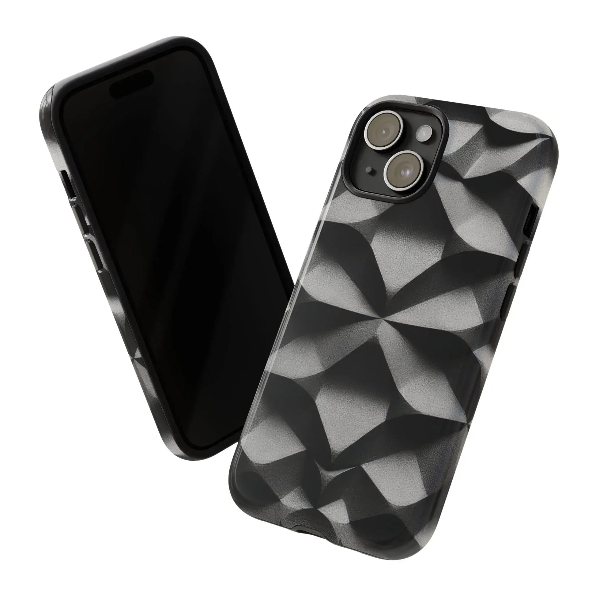 3D Geometric Phone Case for iPhone 8–17 - KARARMDESIGN