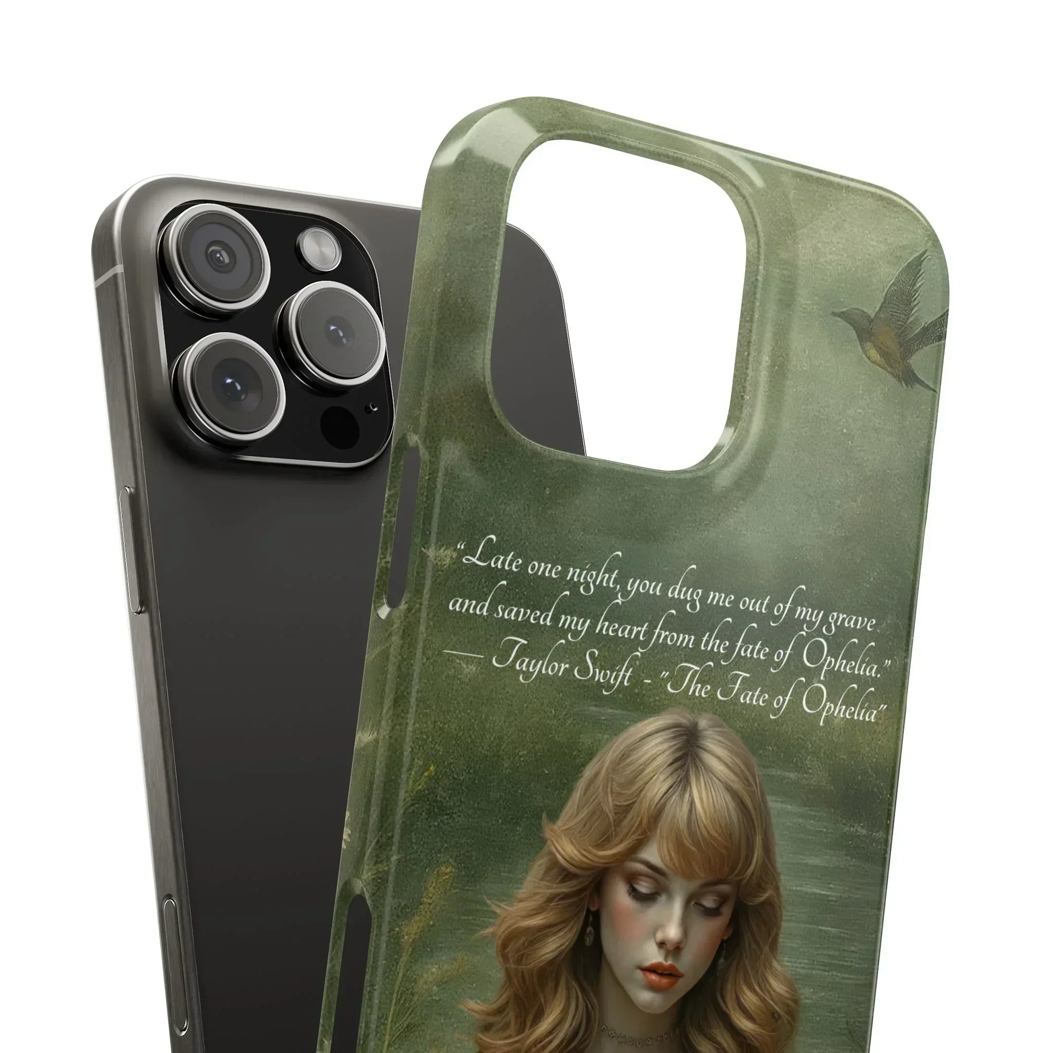 "Melancholic Ophelia" Phone Case for iPhone 11-17 Models - KARARMDESIGN