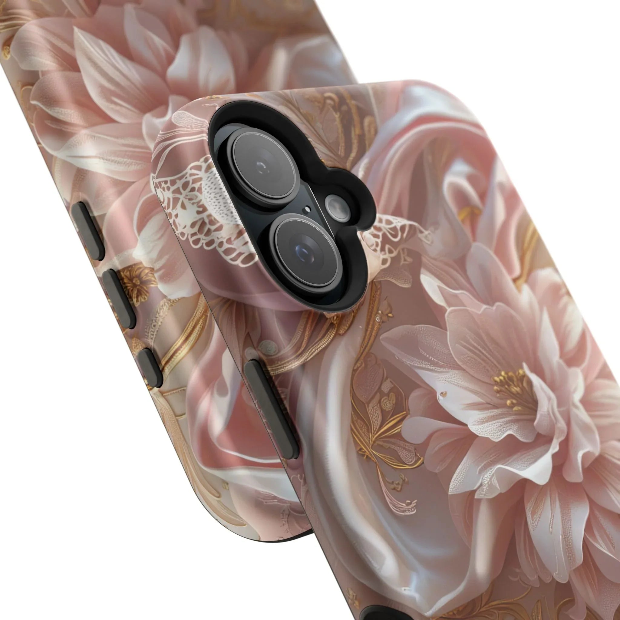 Elegant Floral Phone Case for iPhone 11-17 and Samsung Galaxy S21-S22 - KARARMDESIGN