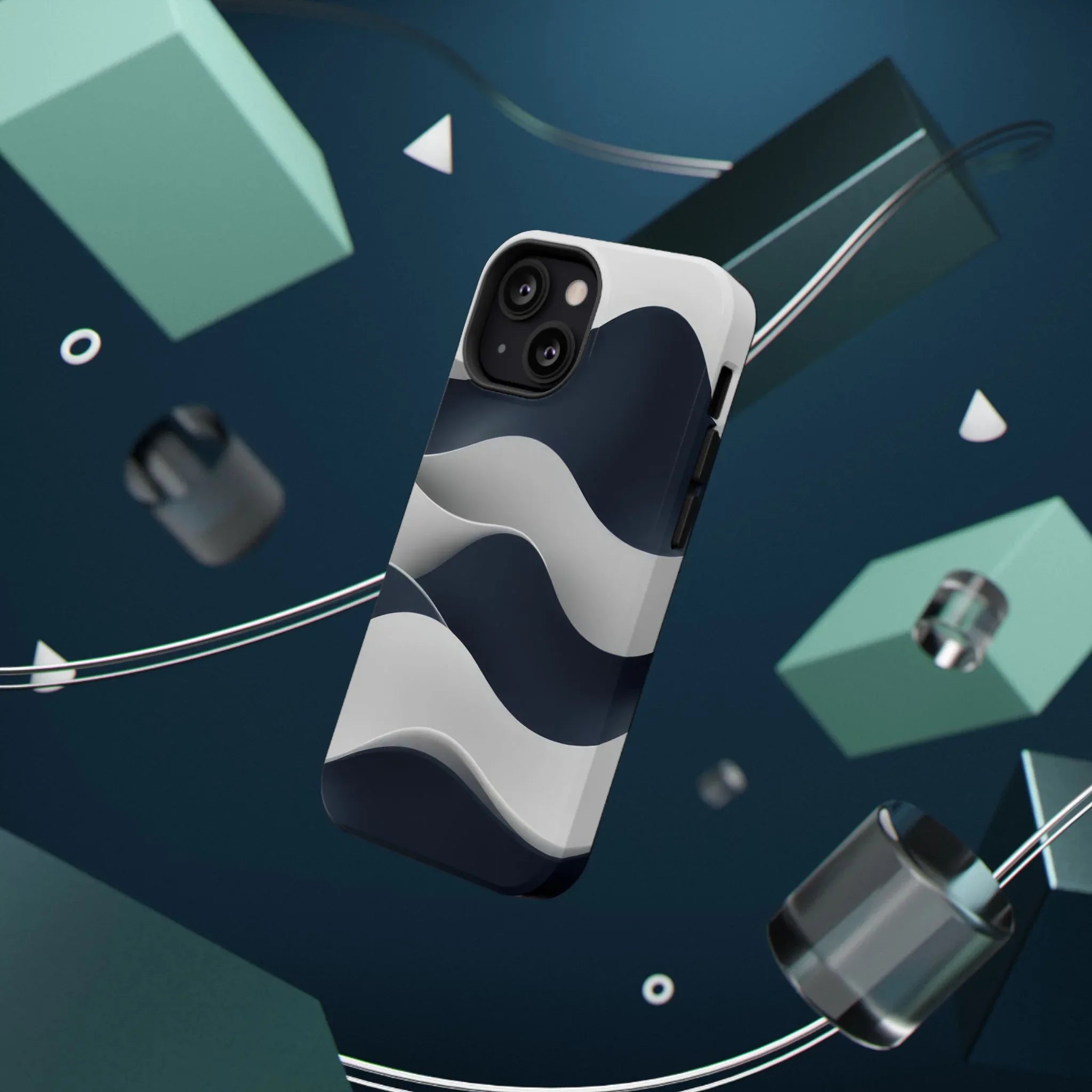 Ocean Flow Phone Case for iPhone 11-17 and Galaxy S21-S22 - KARARMDESIGN