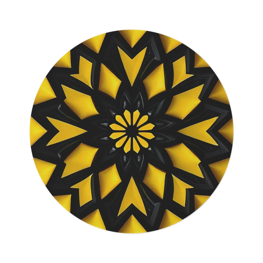 Modern Geometric Round Rug - KarArmDesign