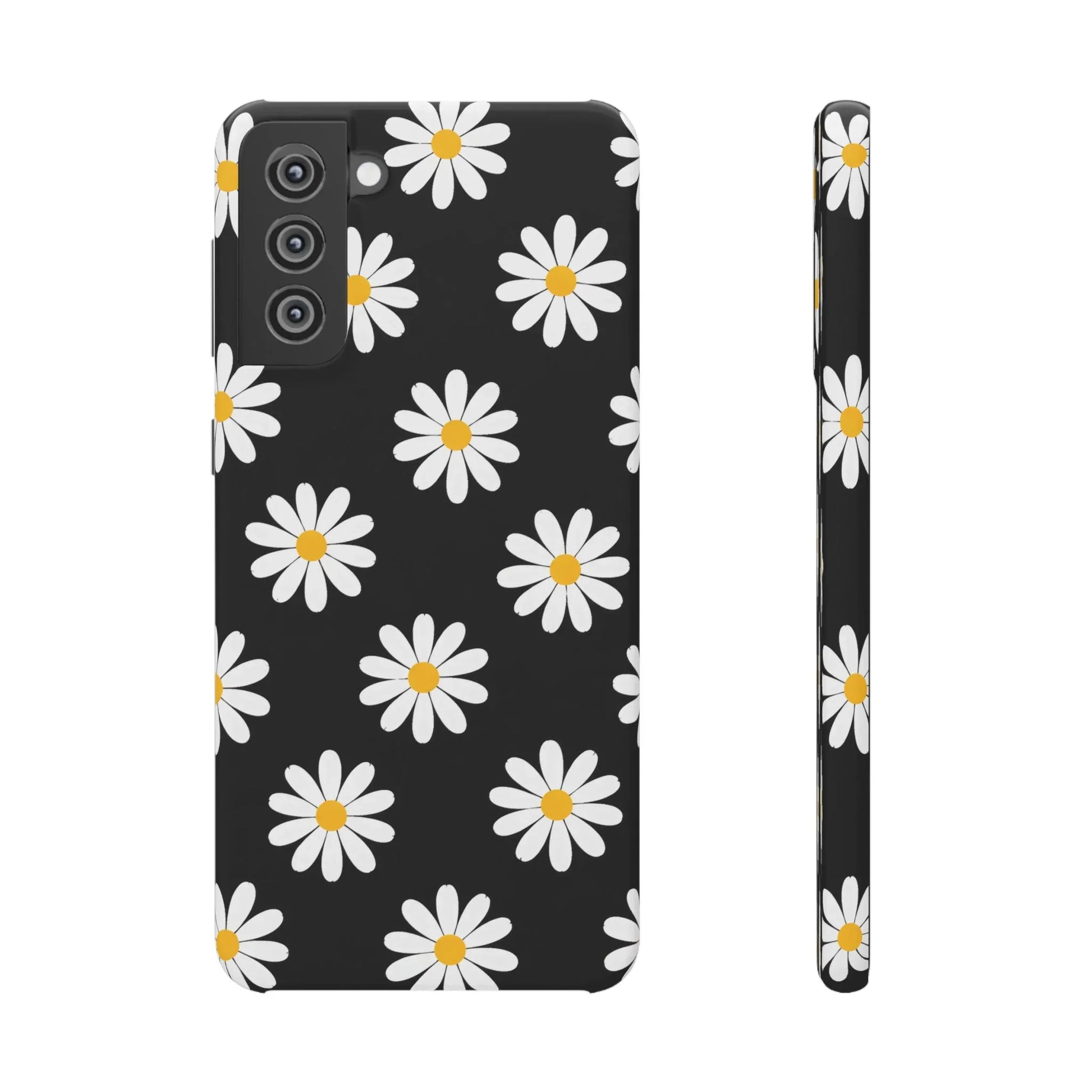 Daisy Charm Phone Case for iPhone 11-17 and Galaxy S20-S25 - KARARMDESIGN